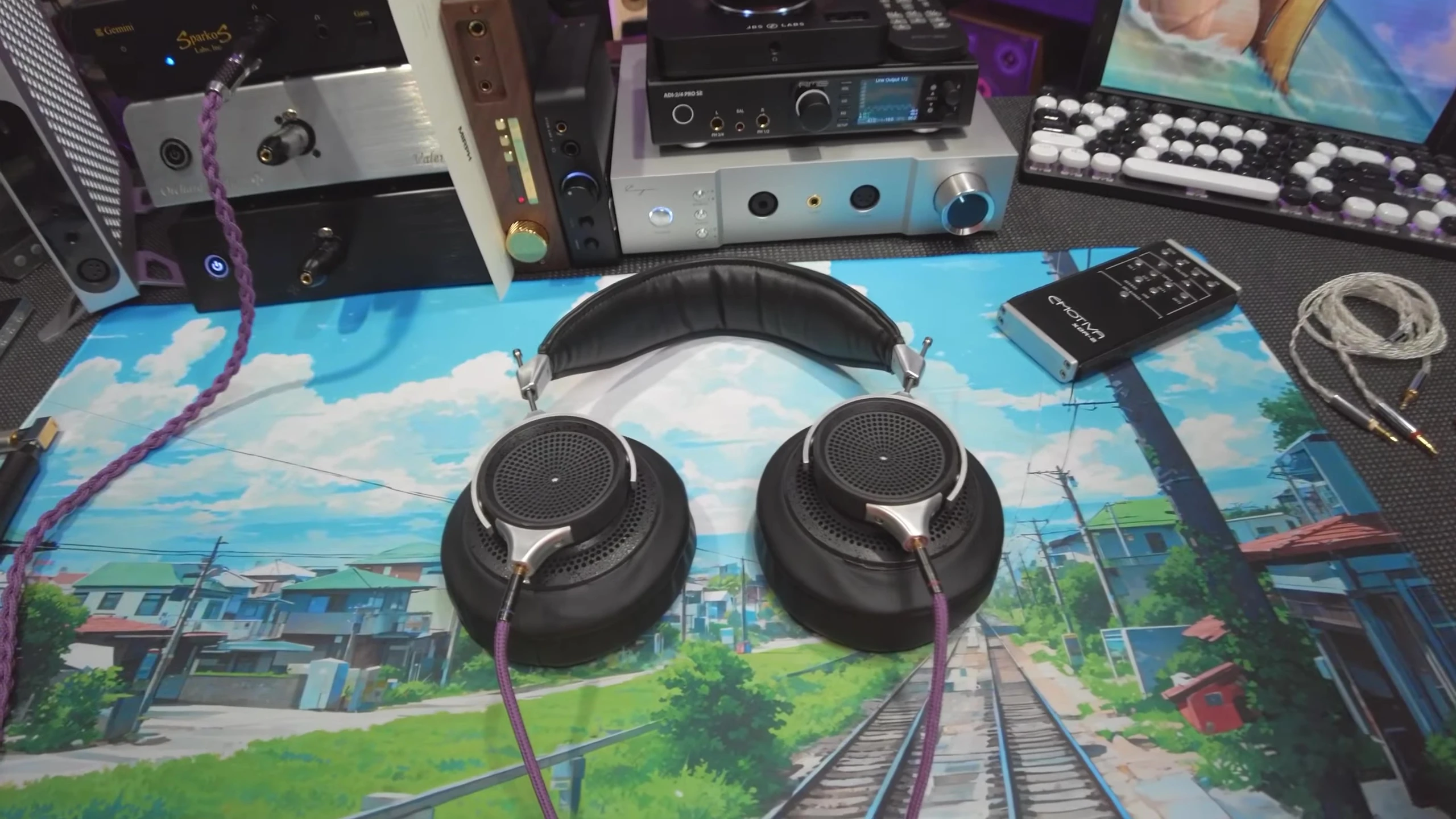 Murf One headphones on display