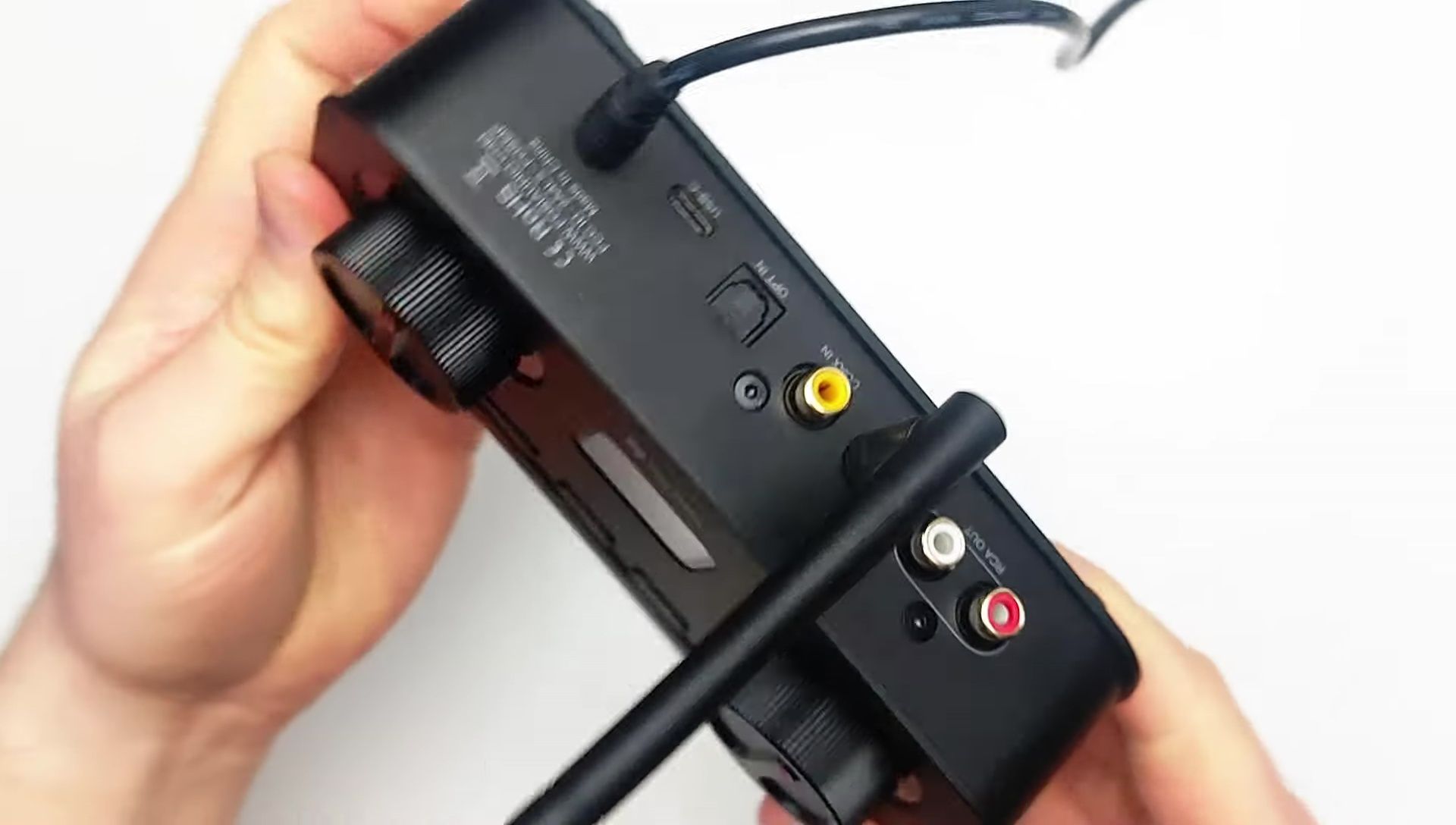 Rear view of the K7, displaying its diverse connectivity options.