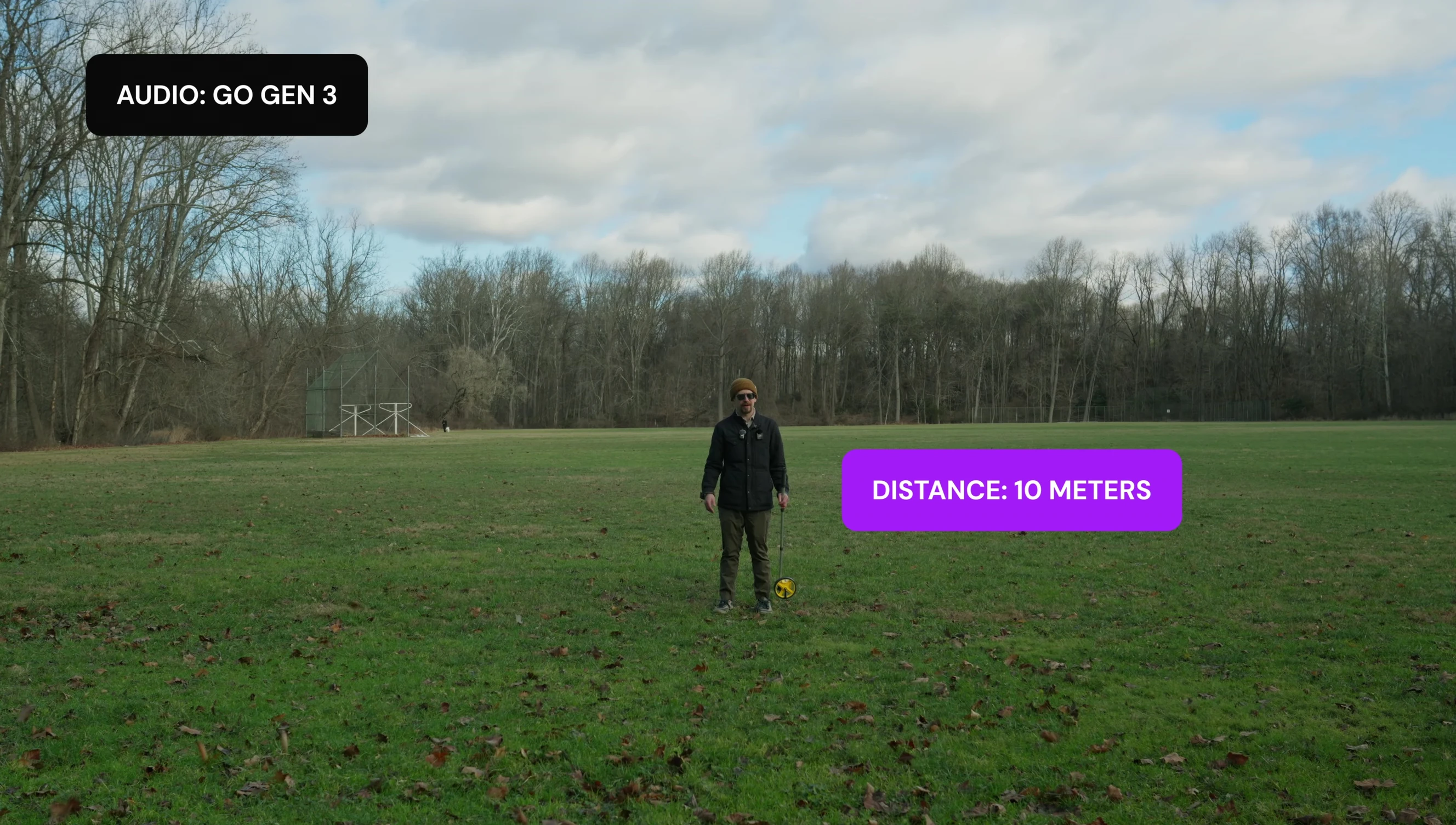 Range test at 25 meters