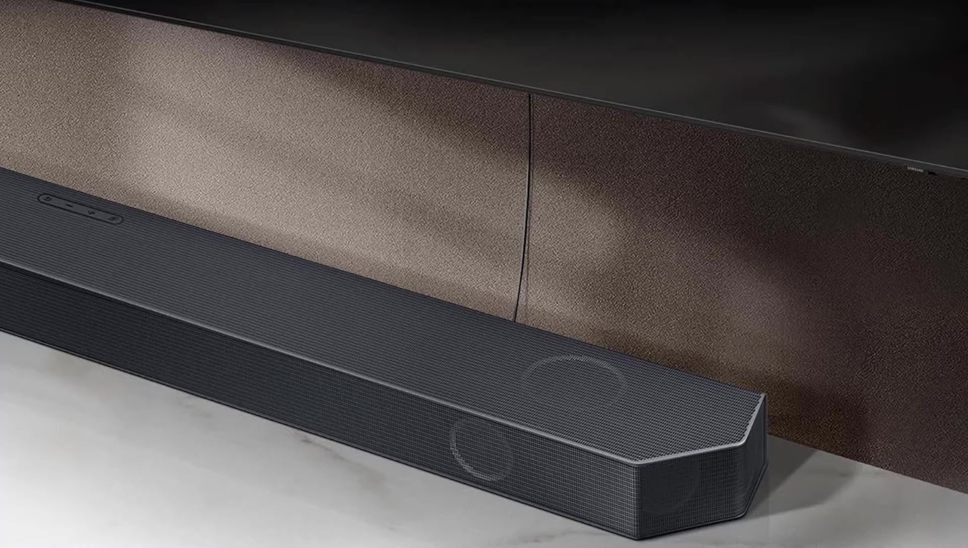 Close-up of the Samsung HW-Q990C components