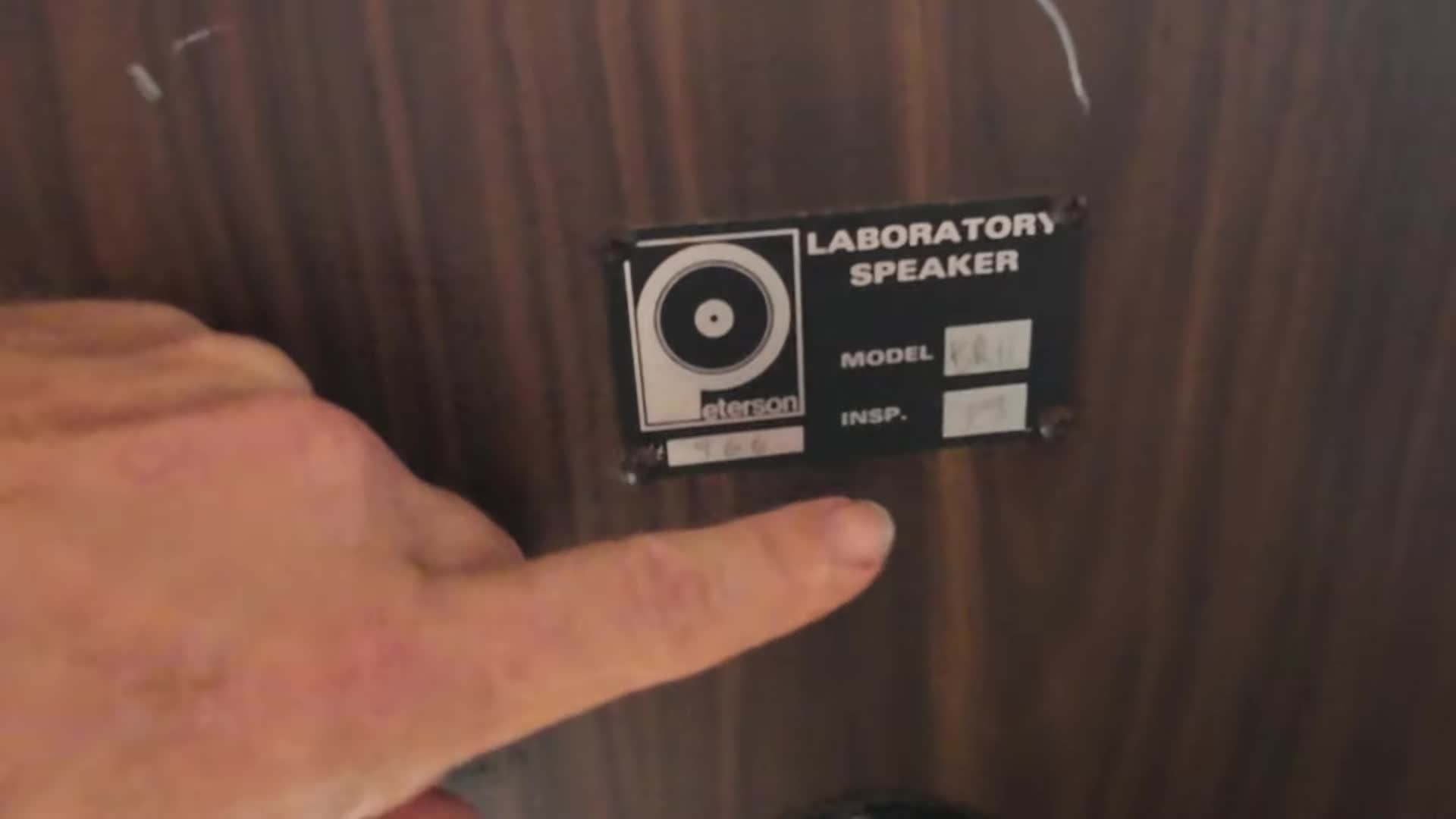 Close-up shot of the Peterson BR11 speakers in their packaging.