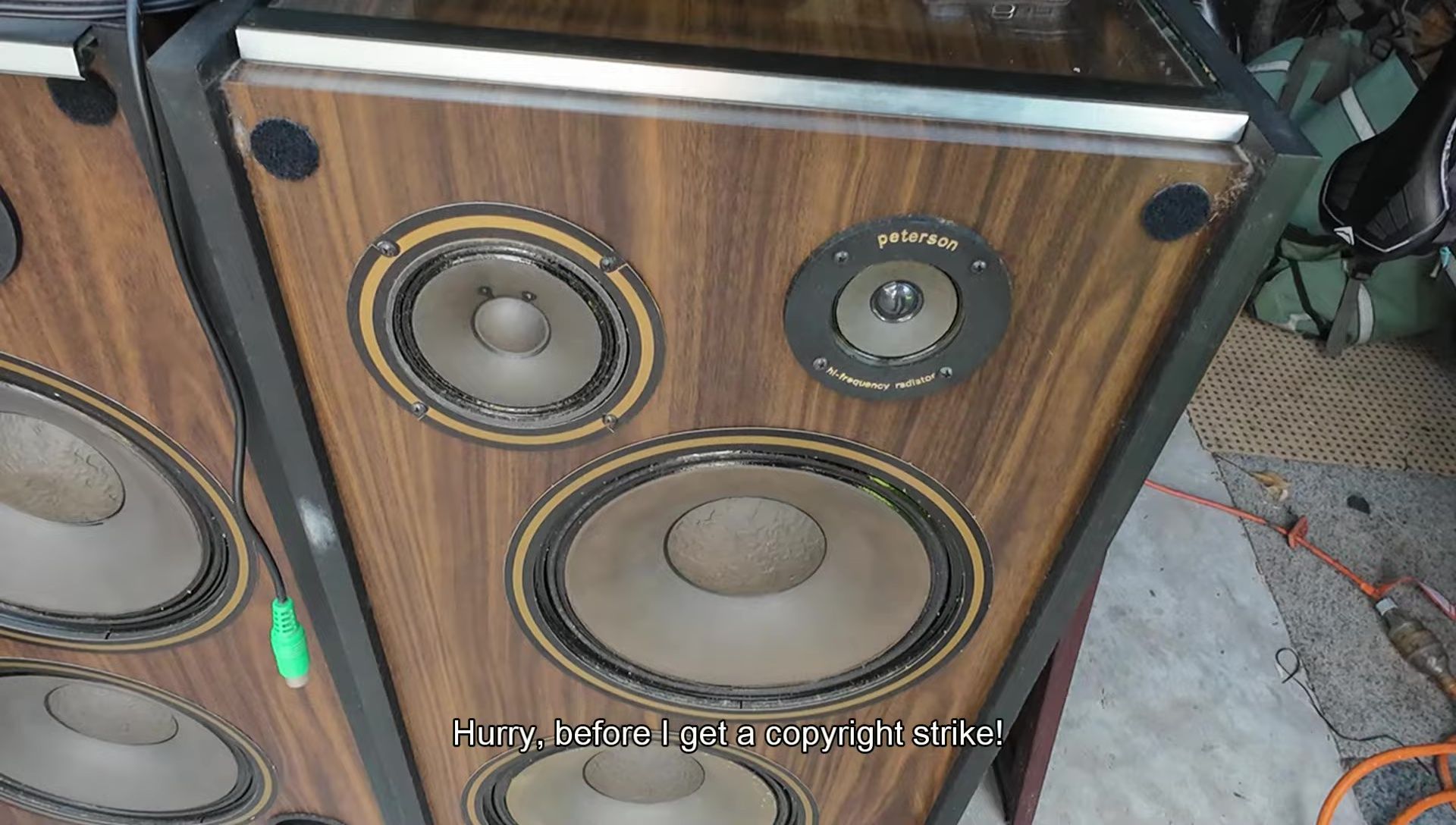 Final shot of the speakers.