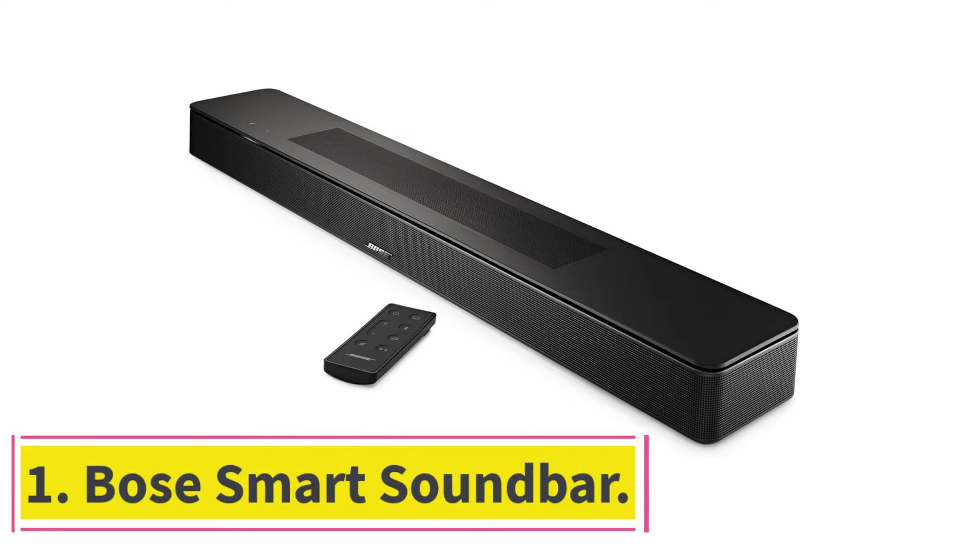 Close-up of the Bose Smart Soundbar 900