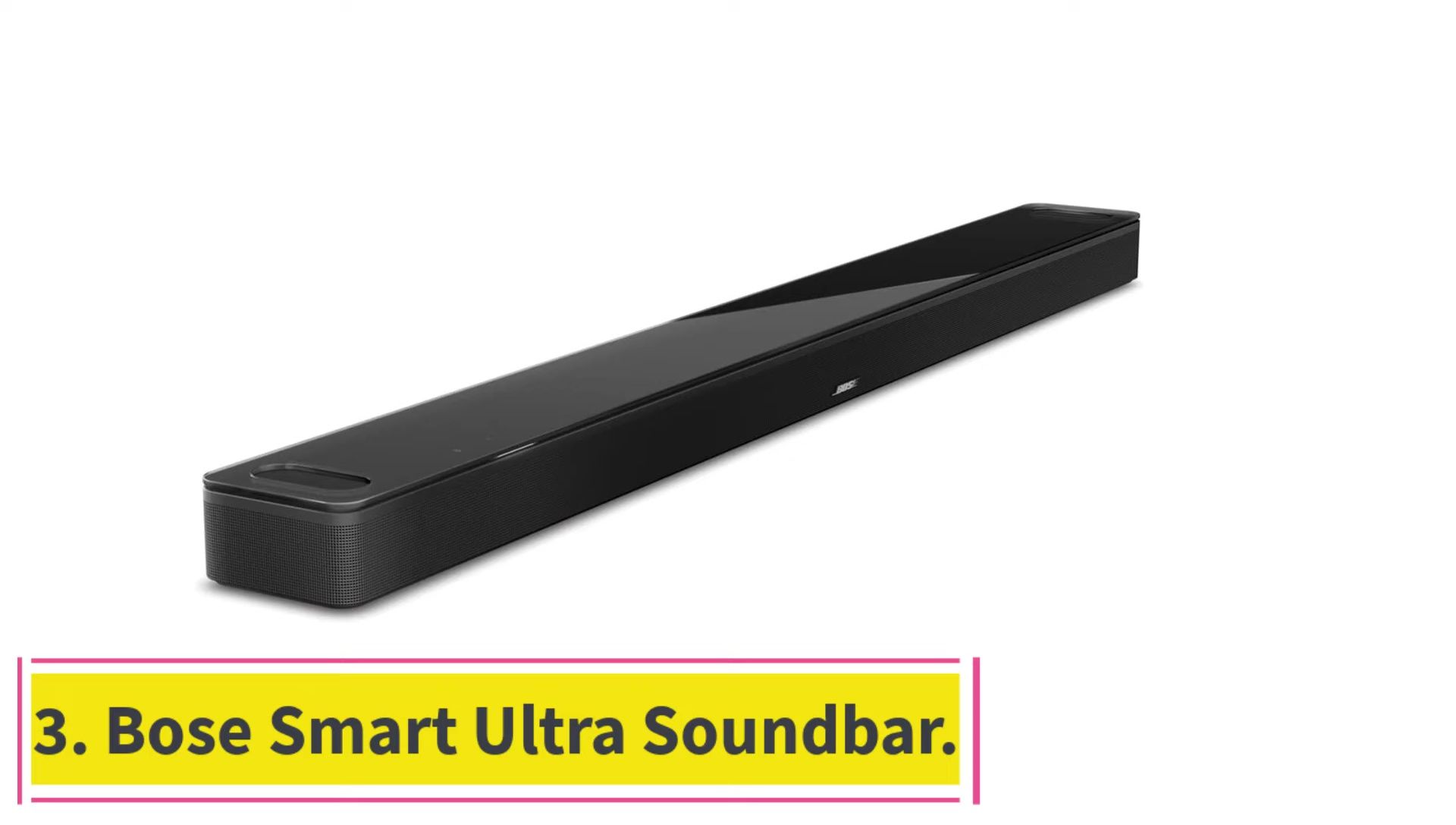 The Bose Smart Soundbar Ultra in a home theater setting