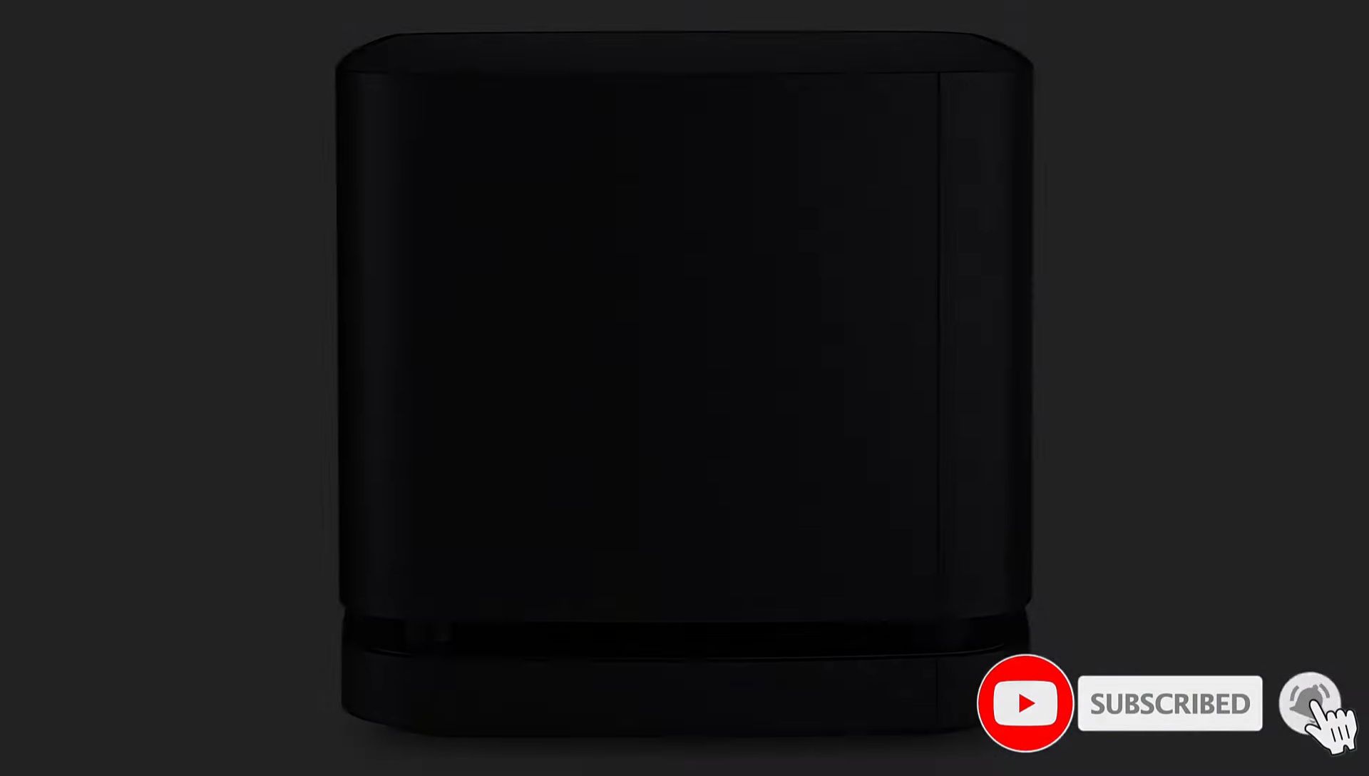 Close-up of the Bose Bass Module 500 showcasing its design