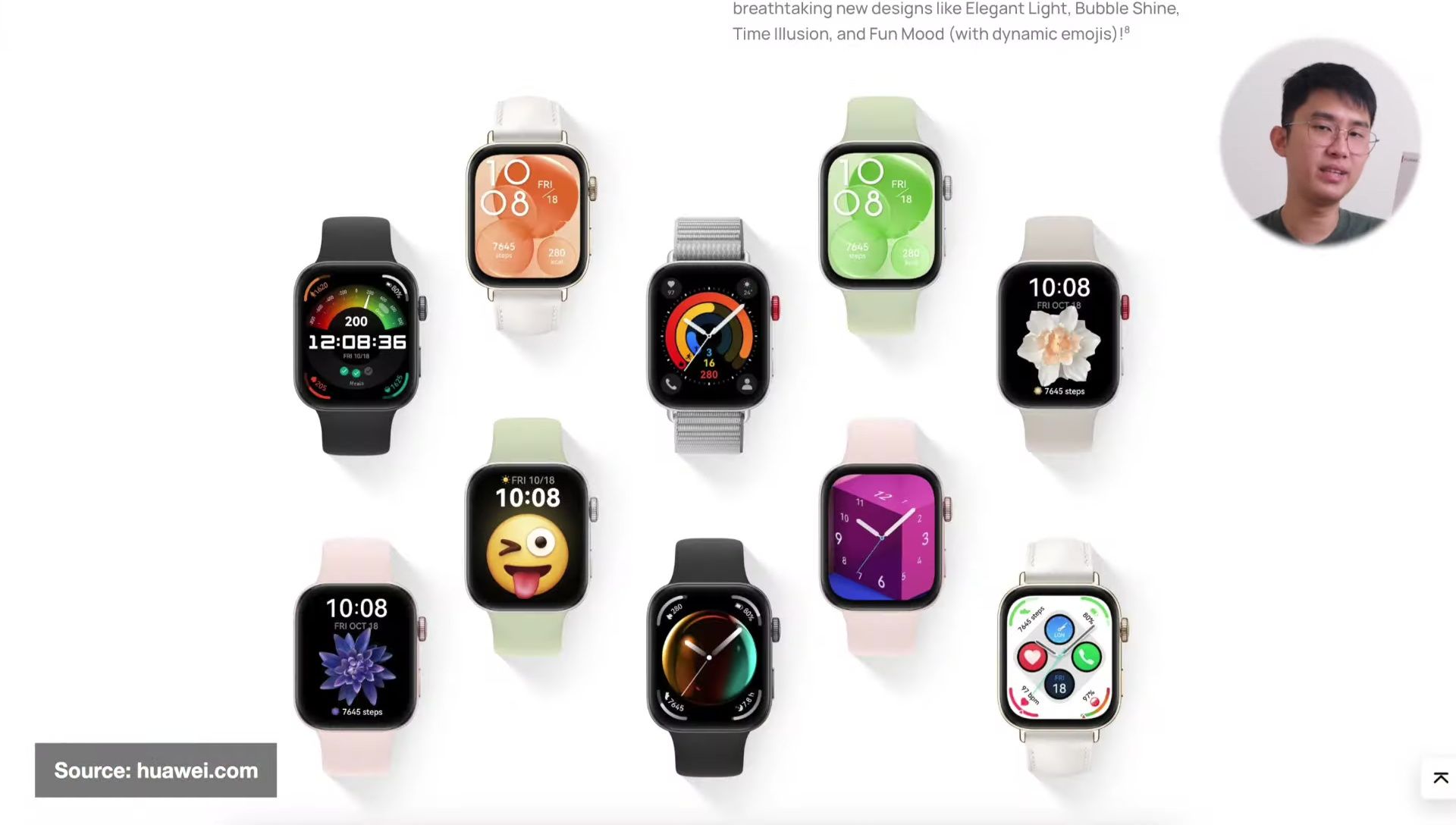 Huawei Watch Fit 3's health tracking features highlighted