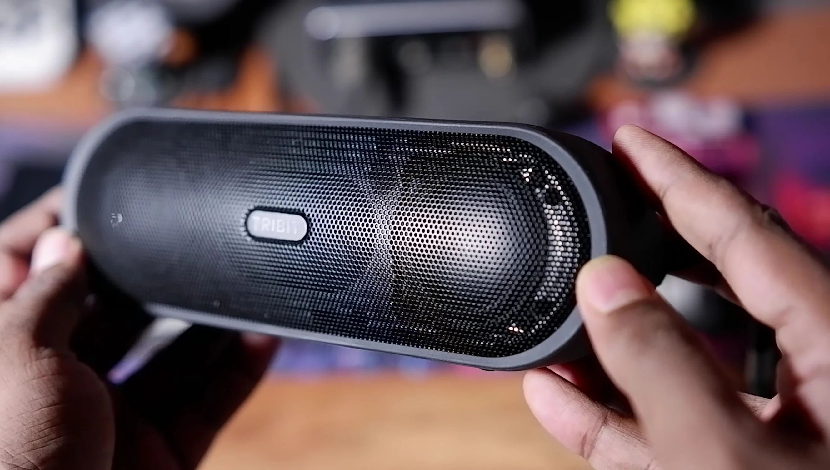 Speaker demonstrating clear audio