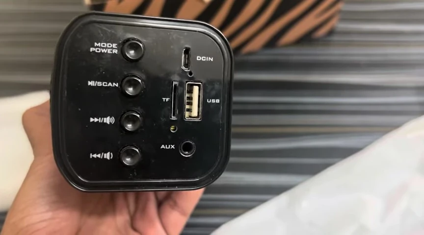 Speaker in use