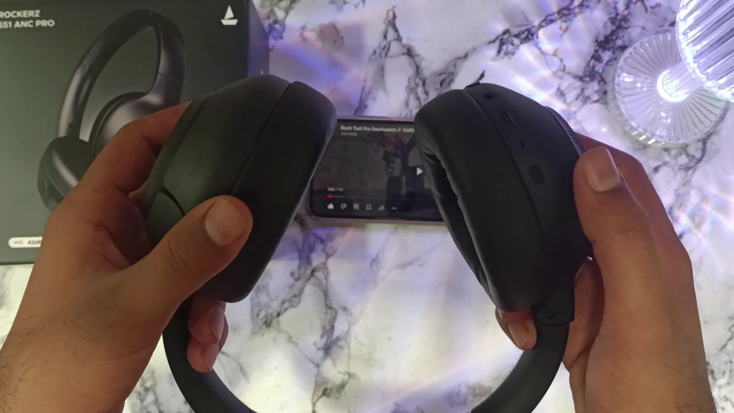 Screenshot showing the ambient sound mode being activated.