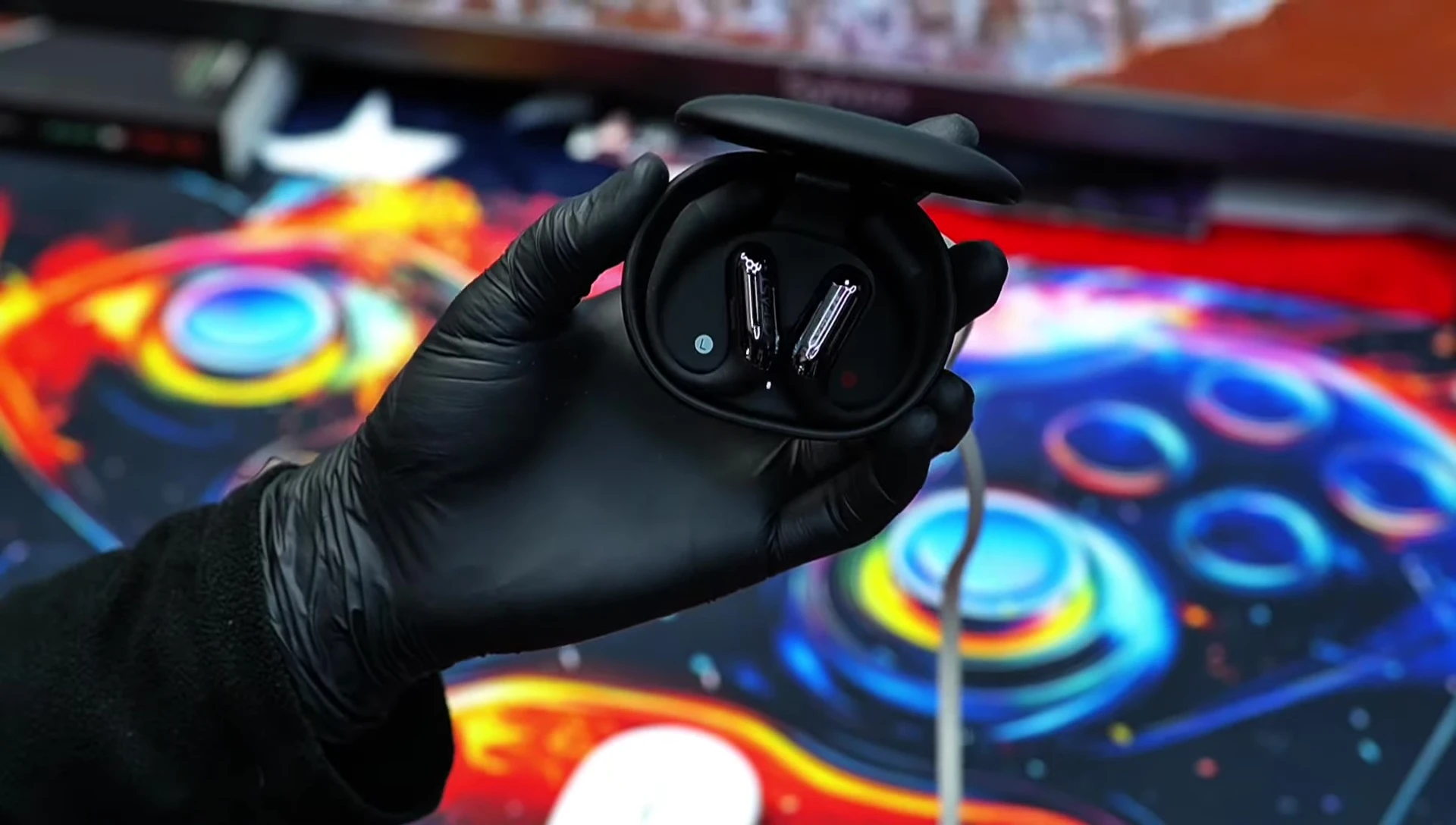 Person wearing the headphones