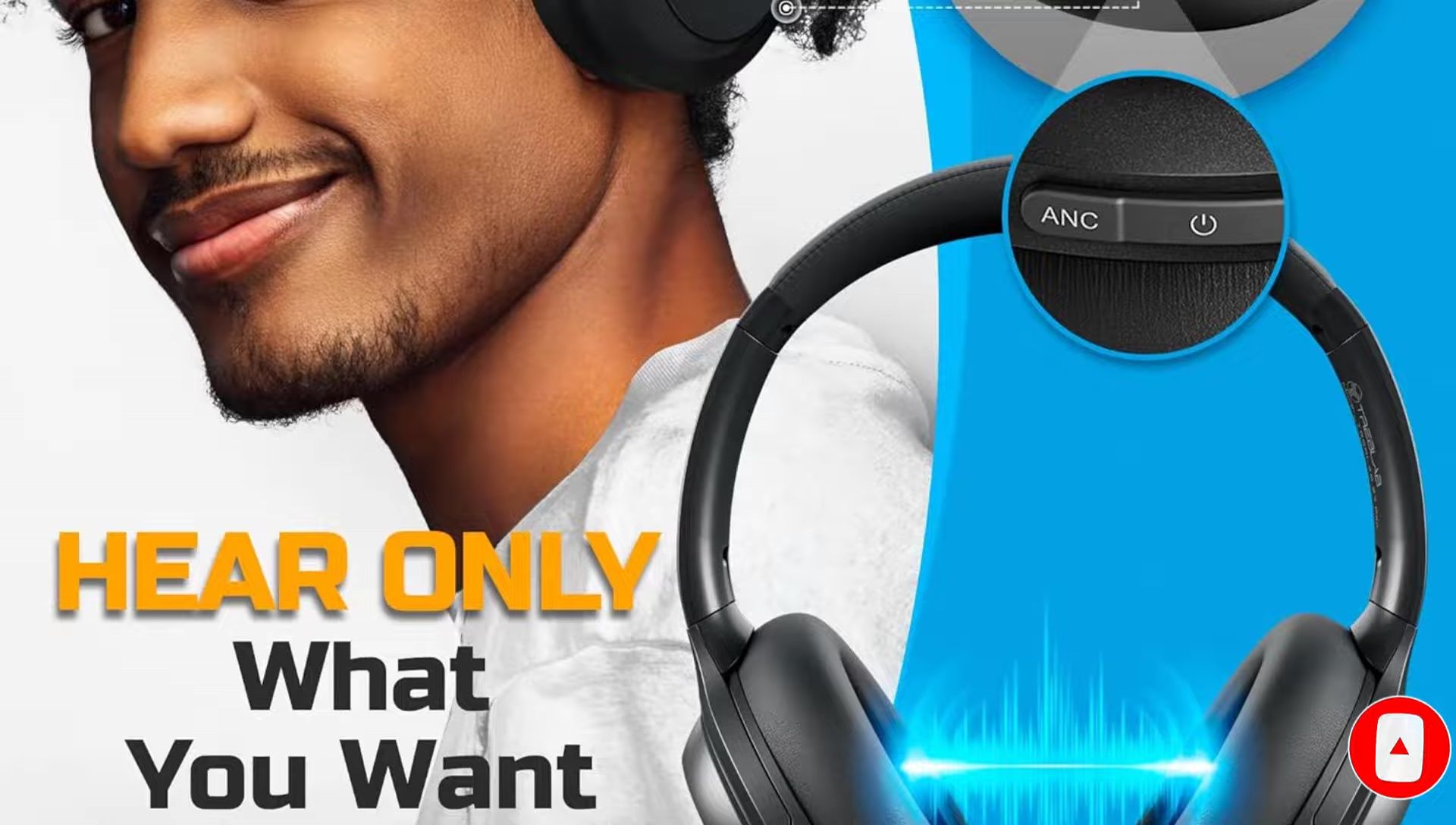 Treblab Z7 Pro Wireless on a person's head during a run