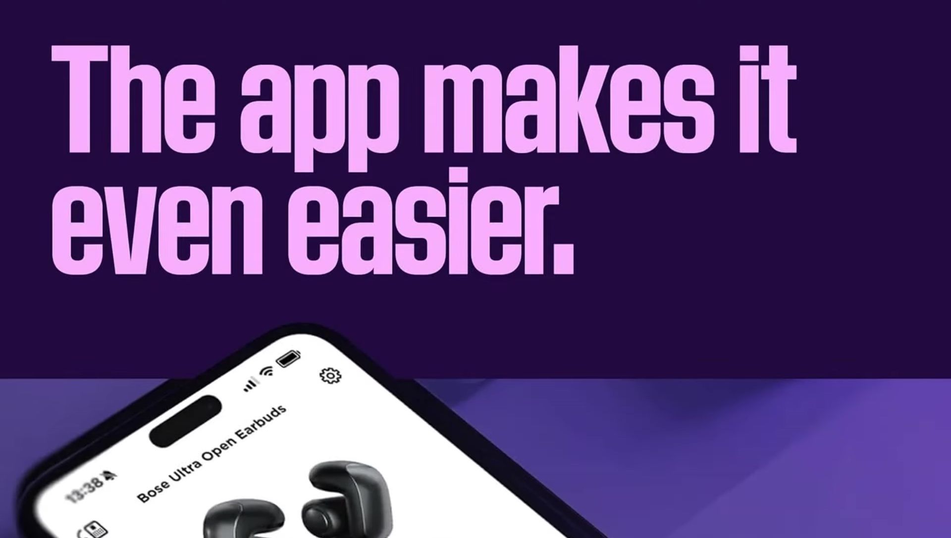 Bose Sport Open Earbuds on a person