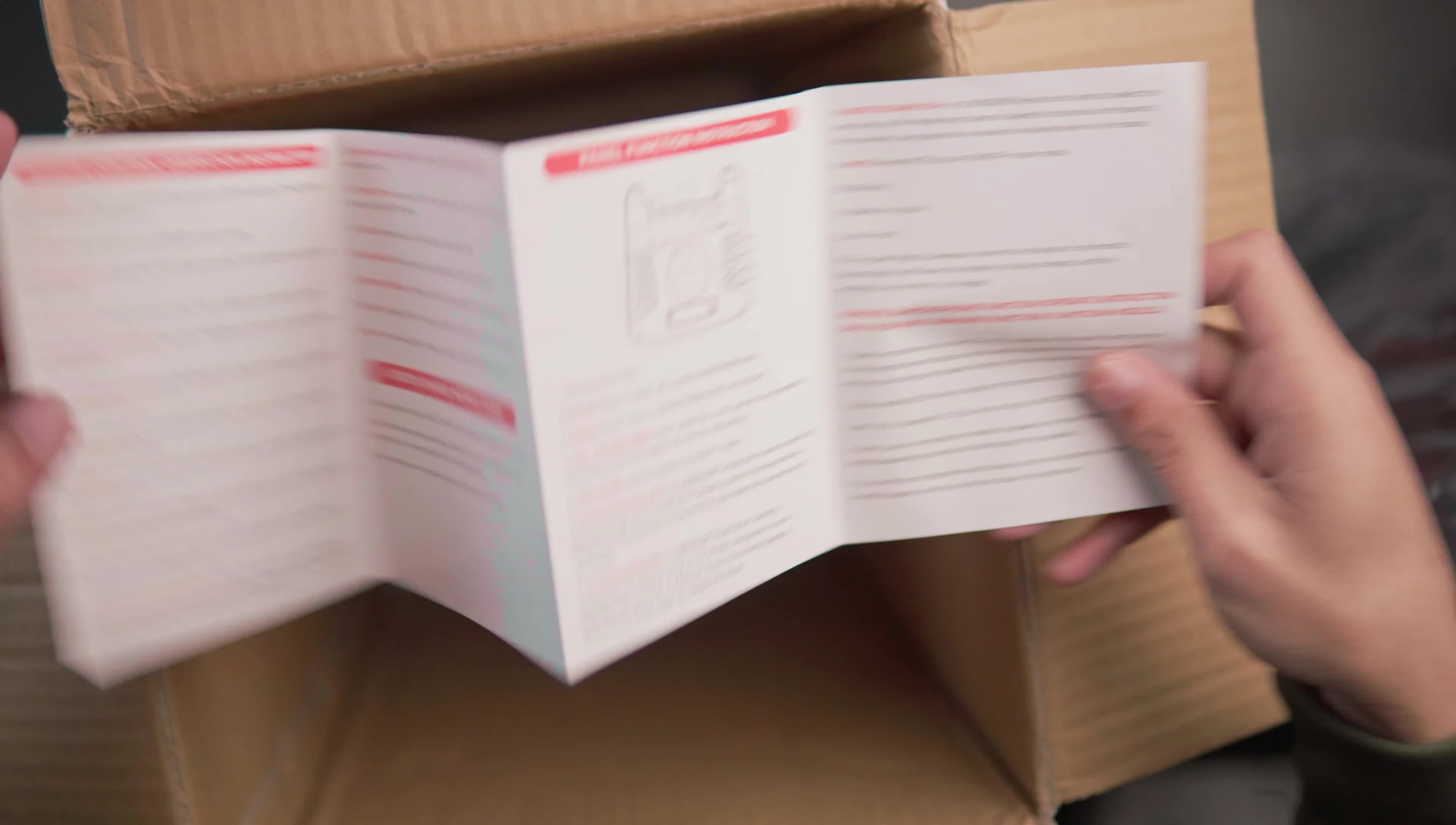 User manual, warranty card, and remote control