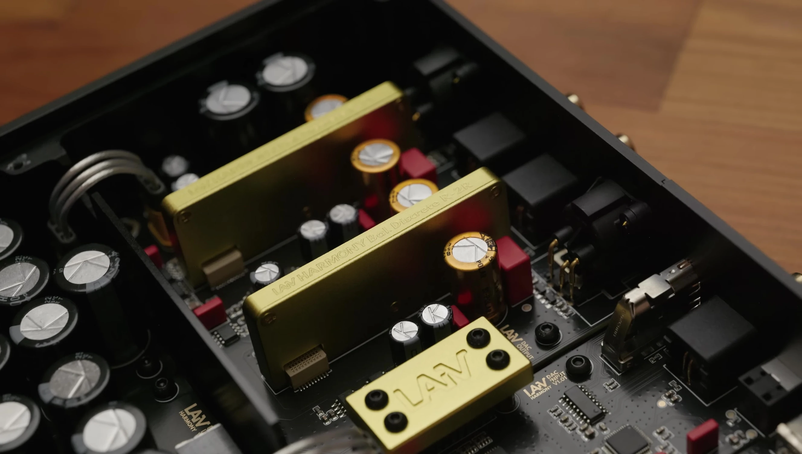 Internal view of the R2R DAC modules