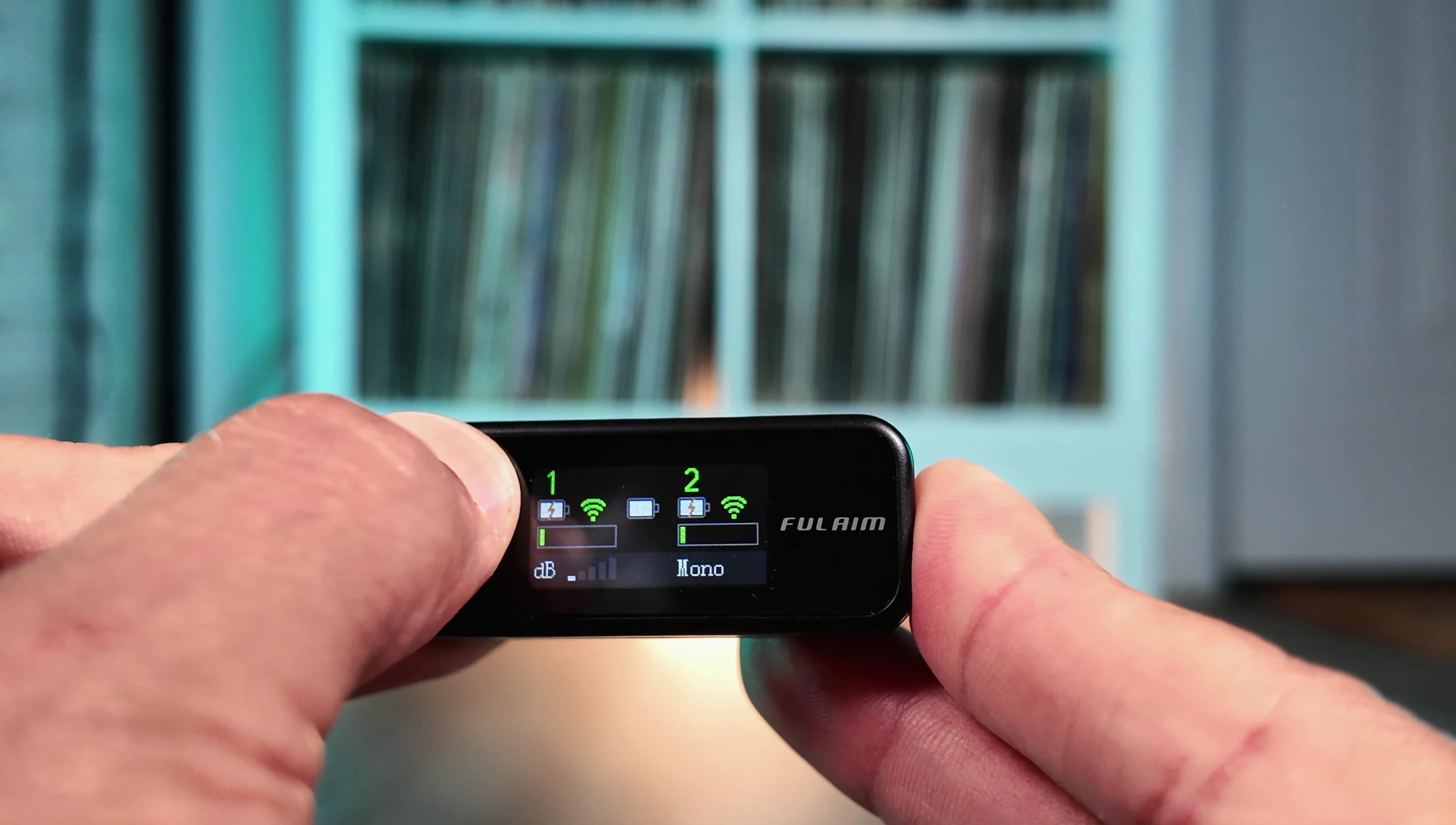 Screen display showing the internal recording feature.