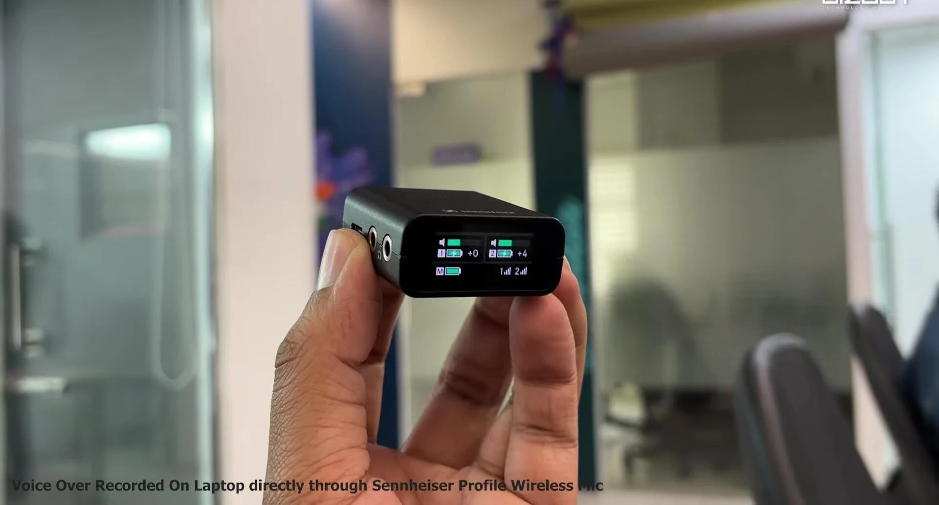 The receiver with touch display and adapters