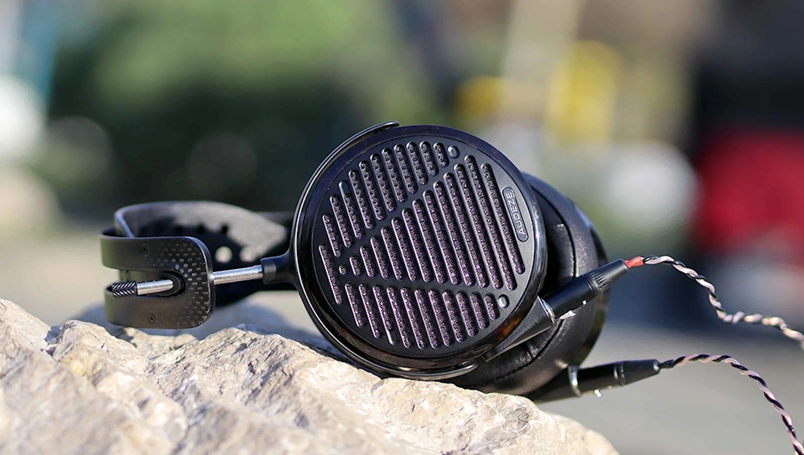 Comparison shot of the Dan Clark Audio Expanse and Audeze LCD5 headphones.