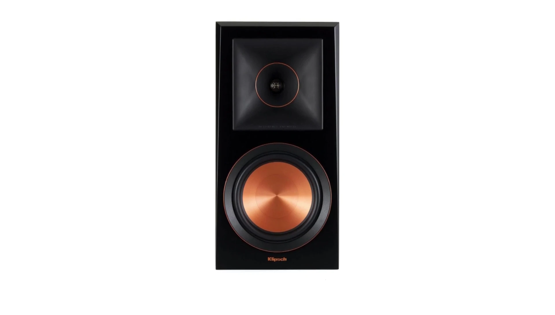 Close-up of Klipsch RP-600M speaker components