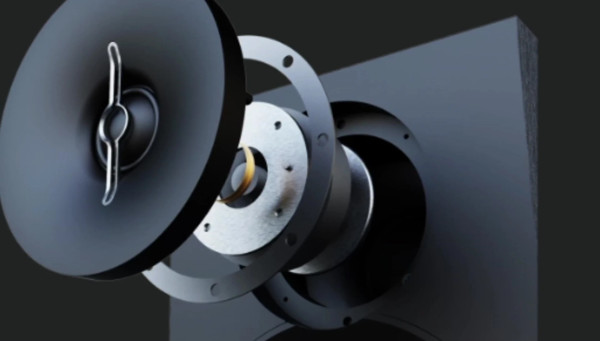 Close-up of Wharfedale Diamond 3.0 DB63 BK speaker details