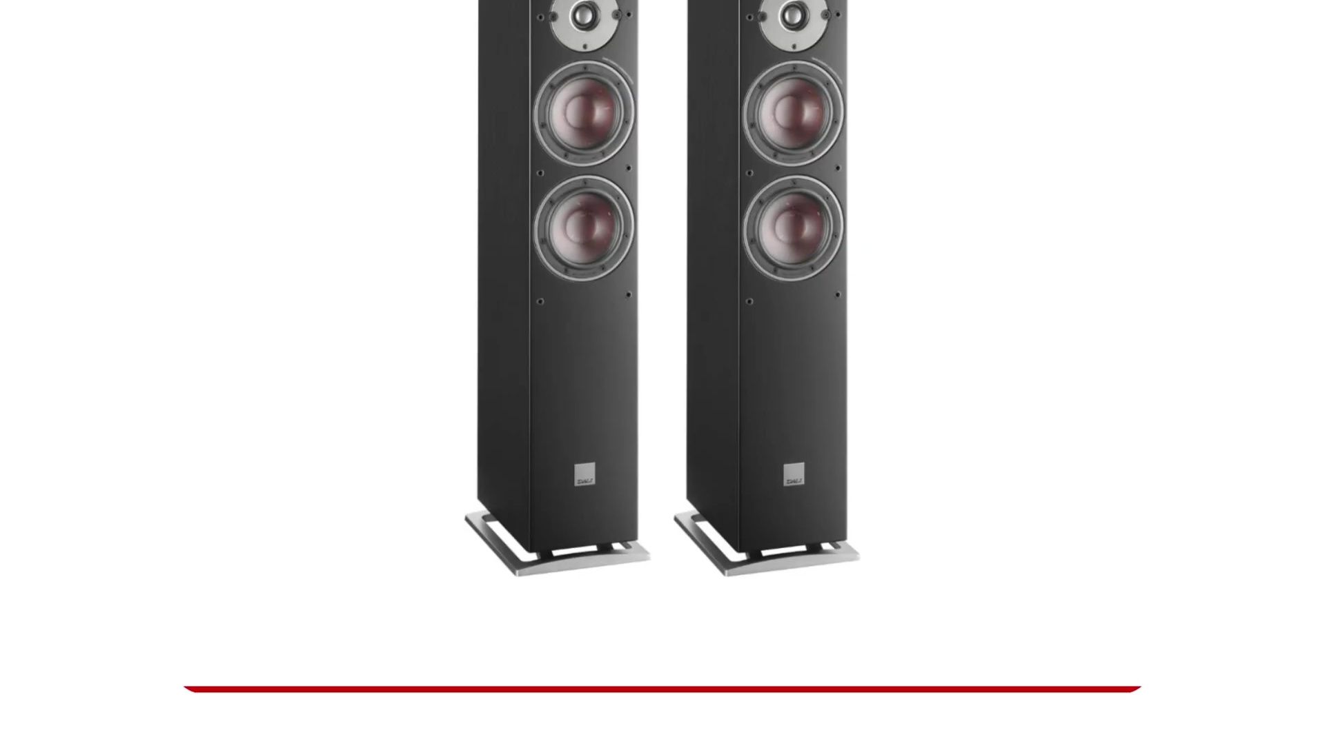 The DALI Oberon 5 speakers shown