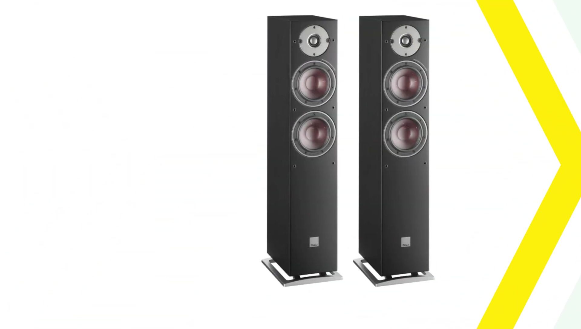 Close-up of the Oberon 5's woofer and tweeter