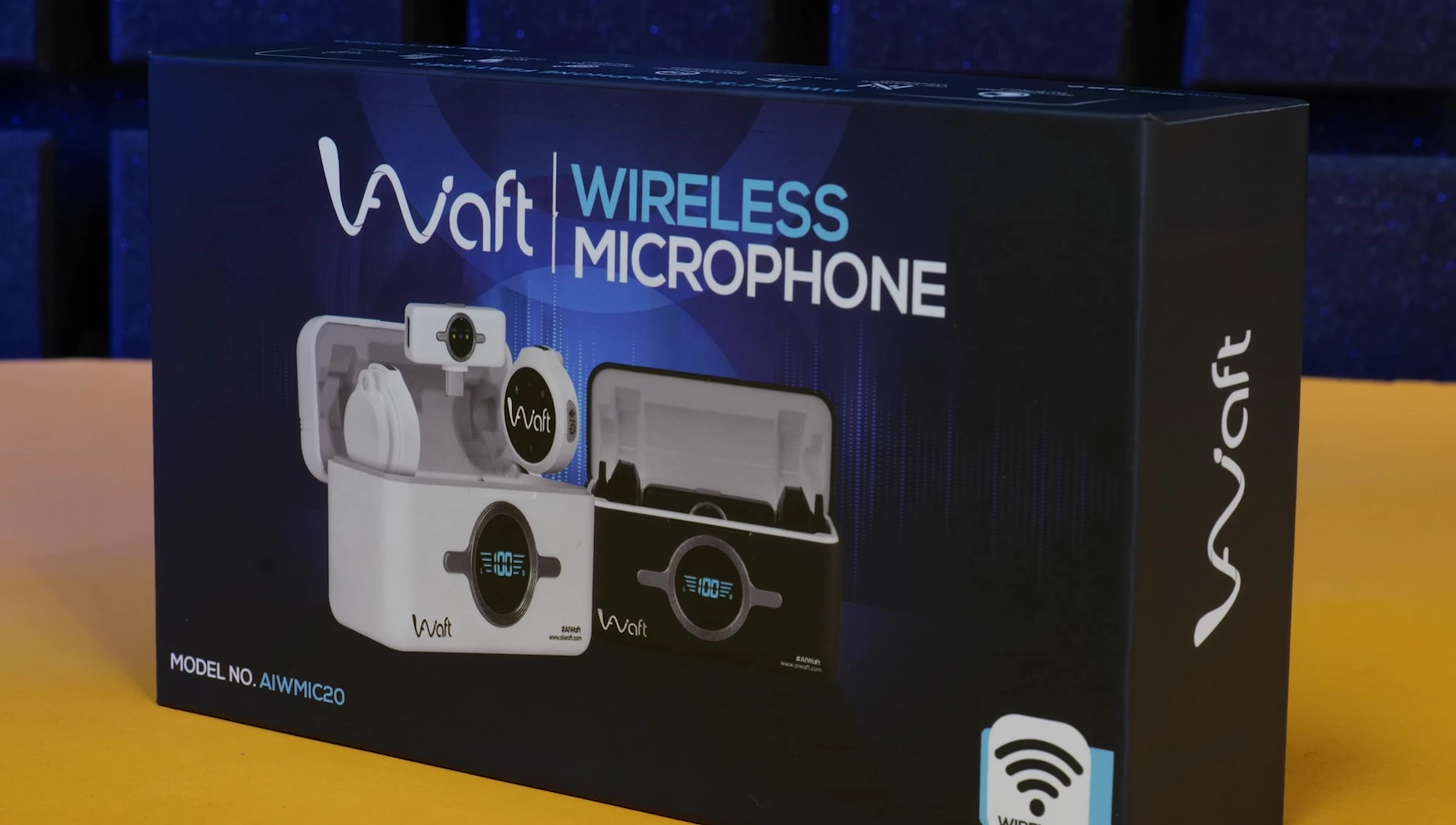 Initial view of the microphone packaging