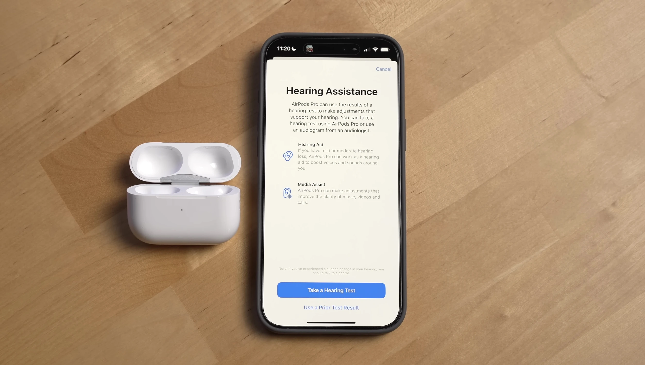 AirPods Pro 2 hearing aid functionality