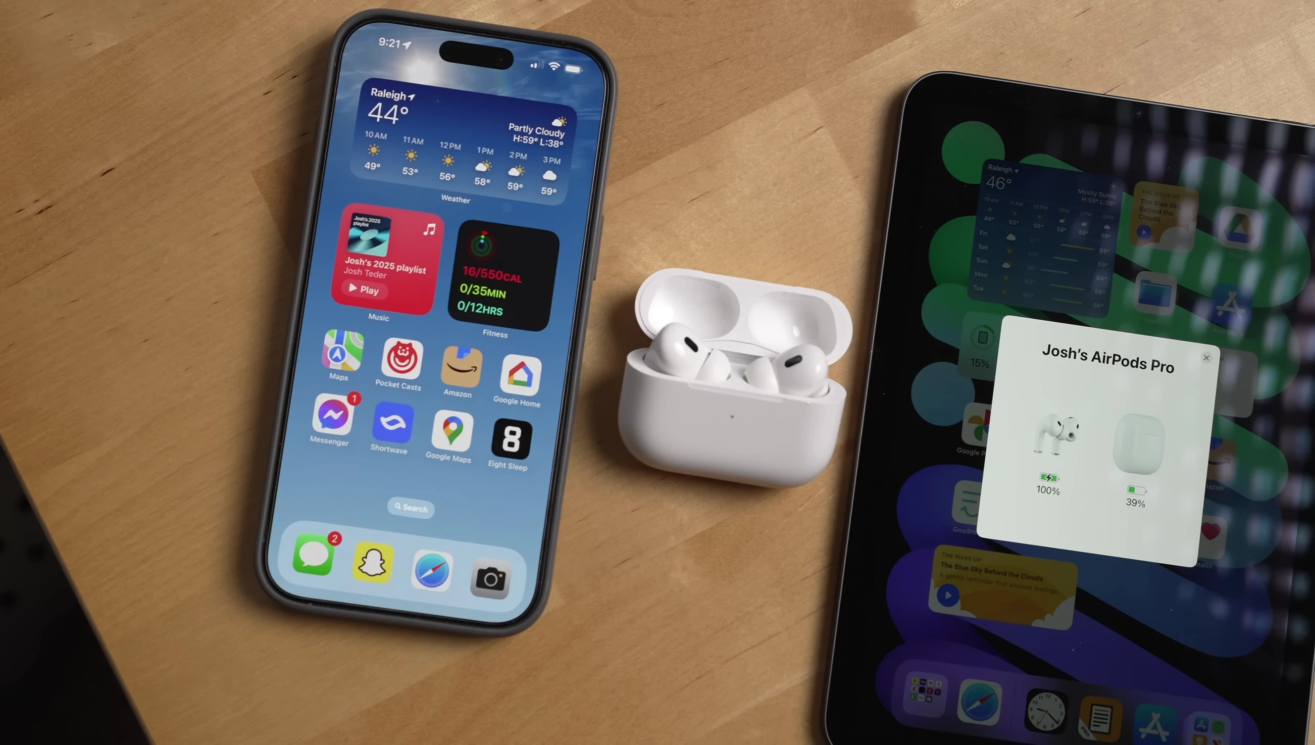 Close-up of AirPods Pro 2 USB-C charging case