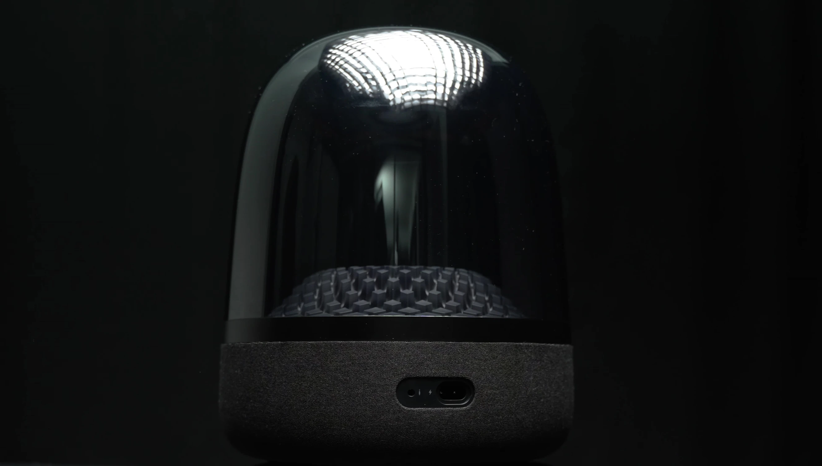 Rear of the speaker showing connections
