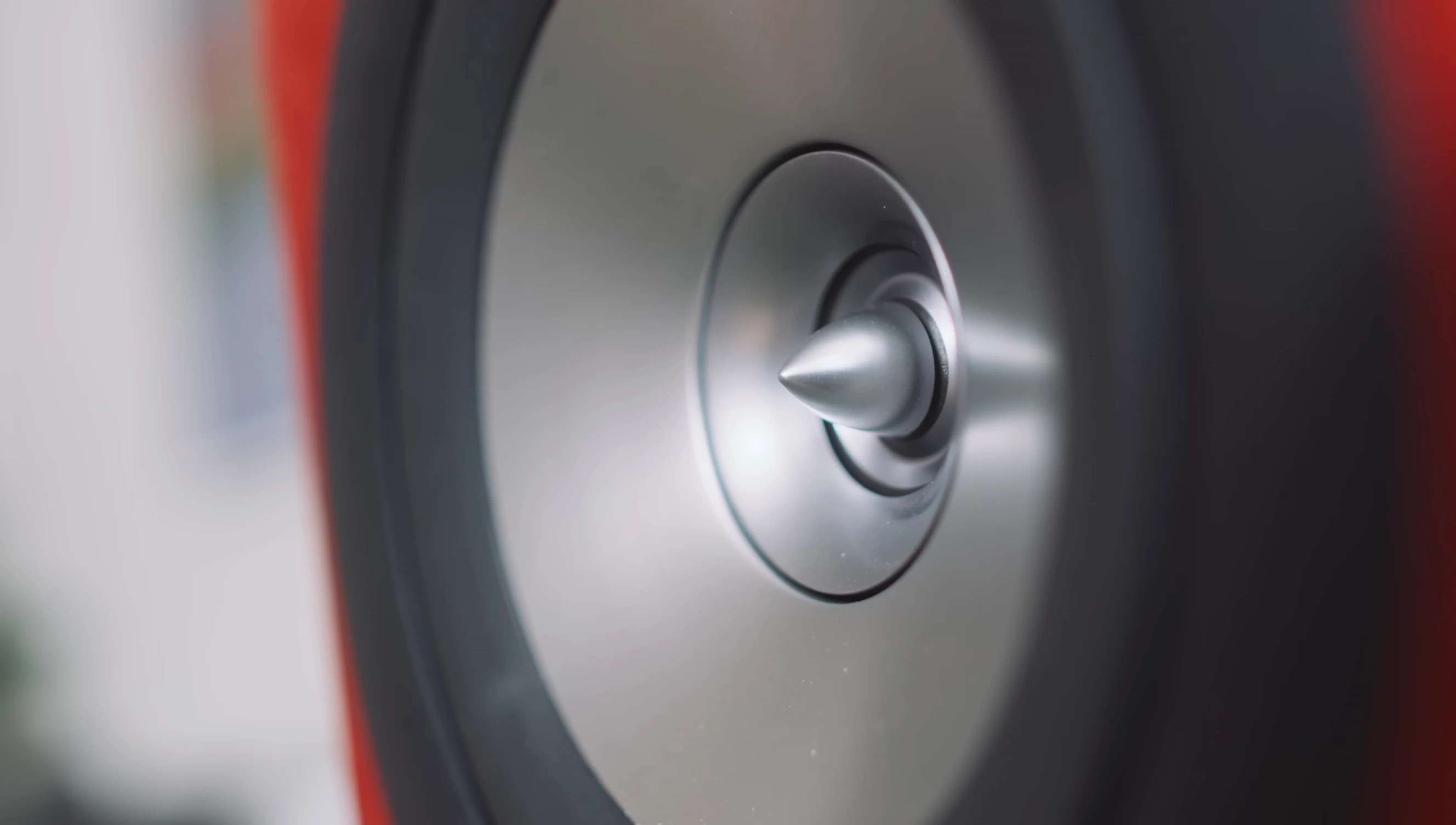 Close-up highlighting the ring tweeter.