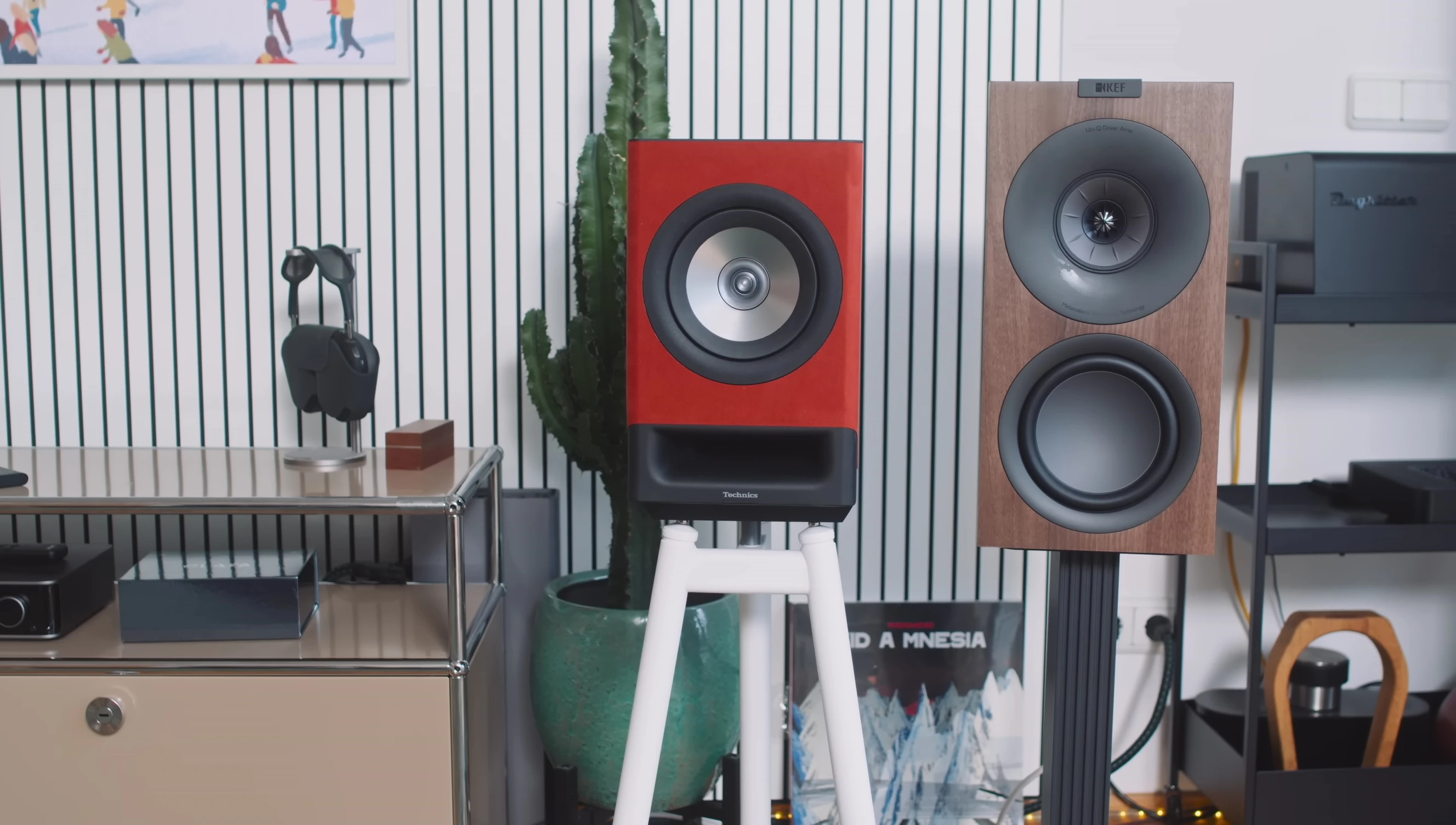 Shot comparing sound quality with other systems.