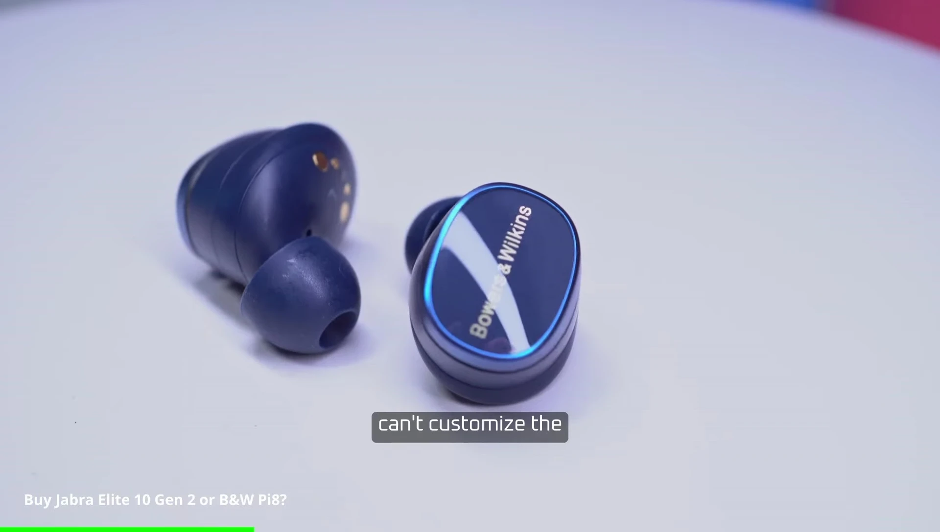 Comparison of the customizable controls of both earbuds.