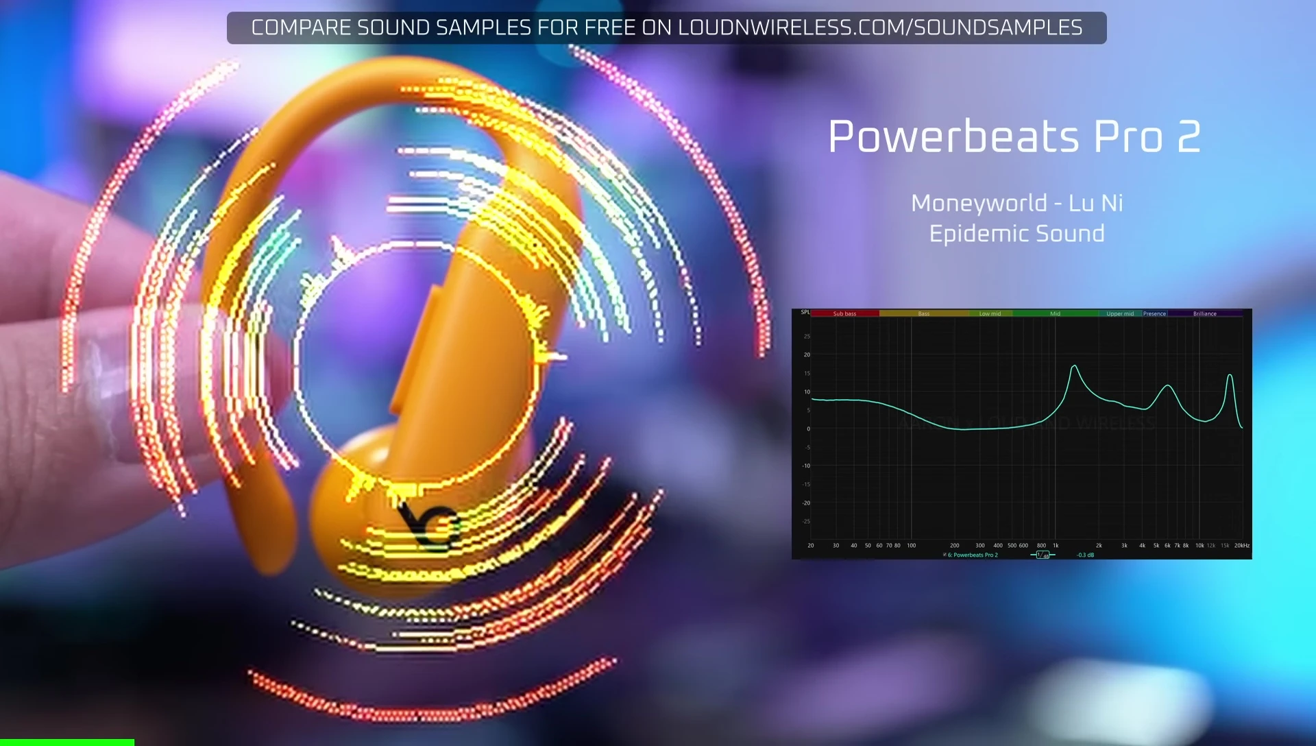 Audio samples comparing the sound quality