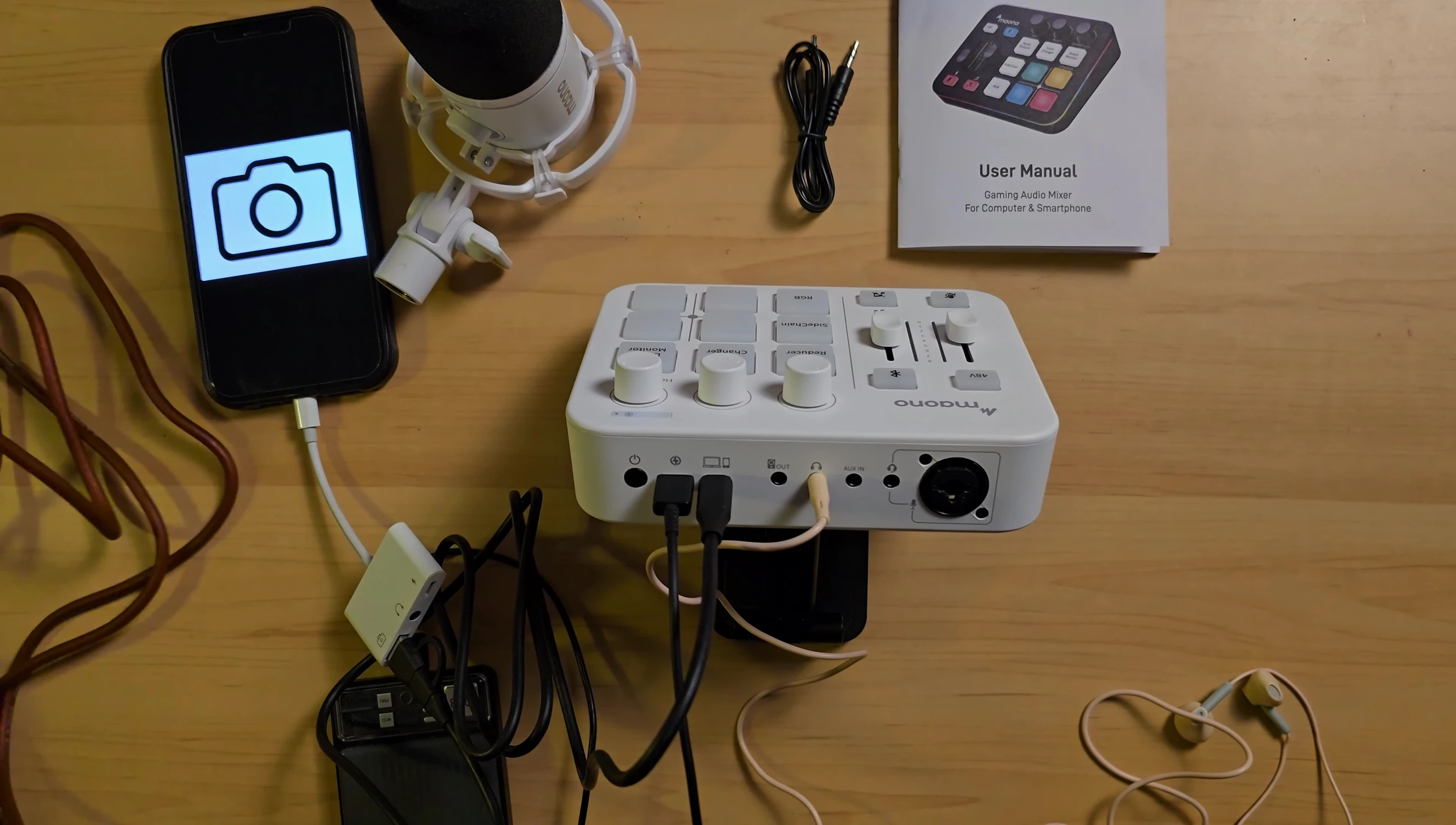 Connecting the microphone