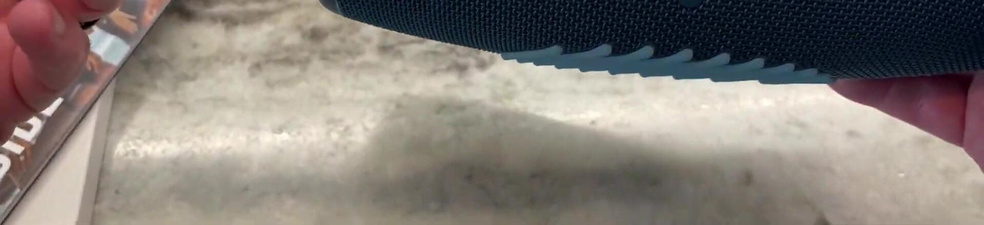 Speaker showcasing its rugged build