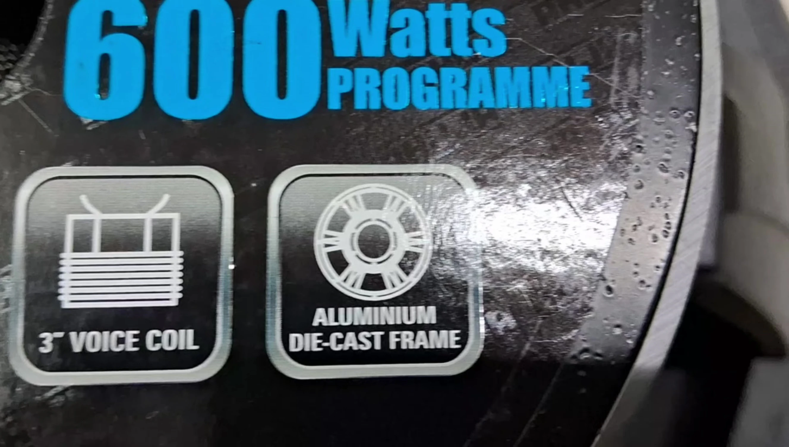 Close-up of the aluminum die-casting