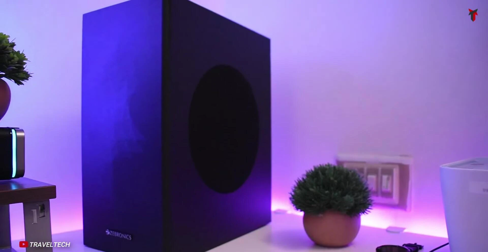 Demonstration of the subwoofer's power and bass response