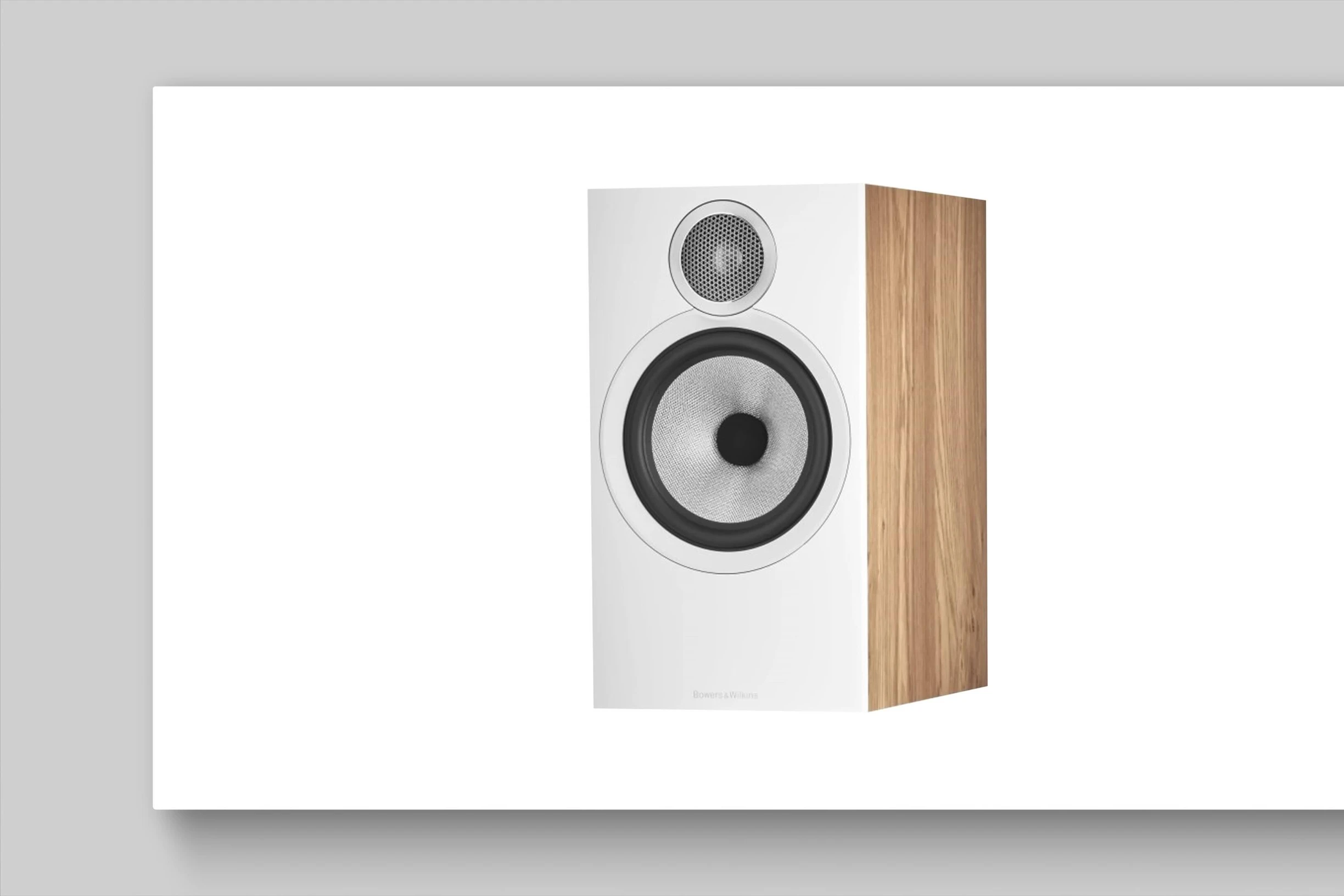 A shot showing the Bowers & Wilkins 606 S3 speaker