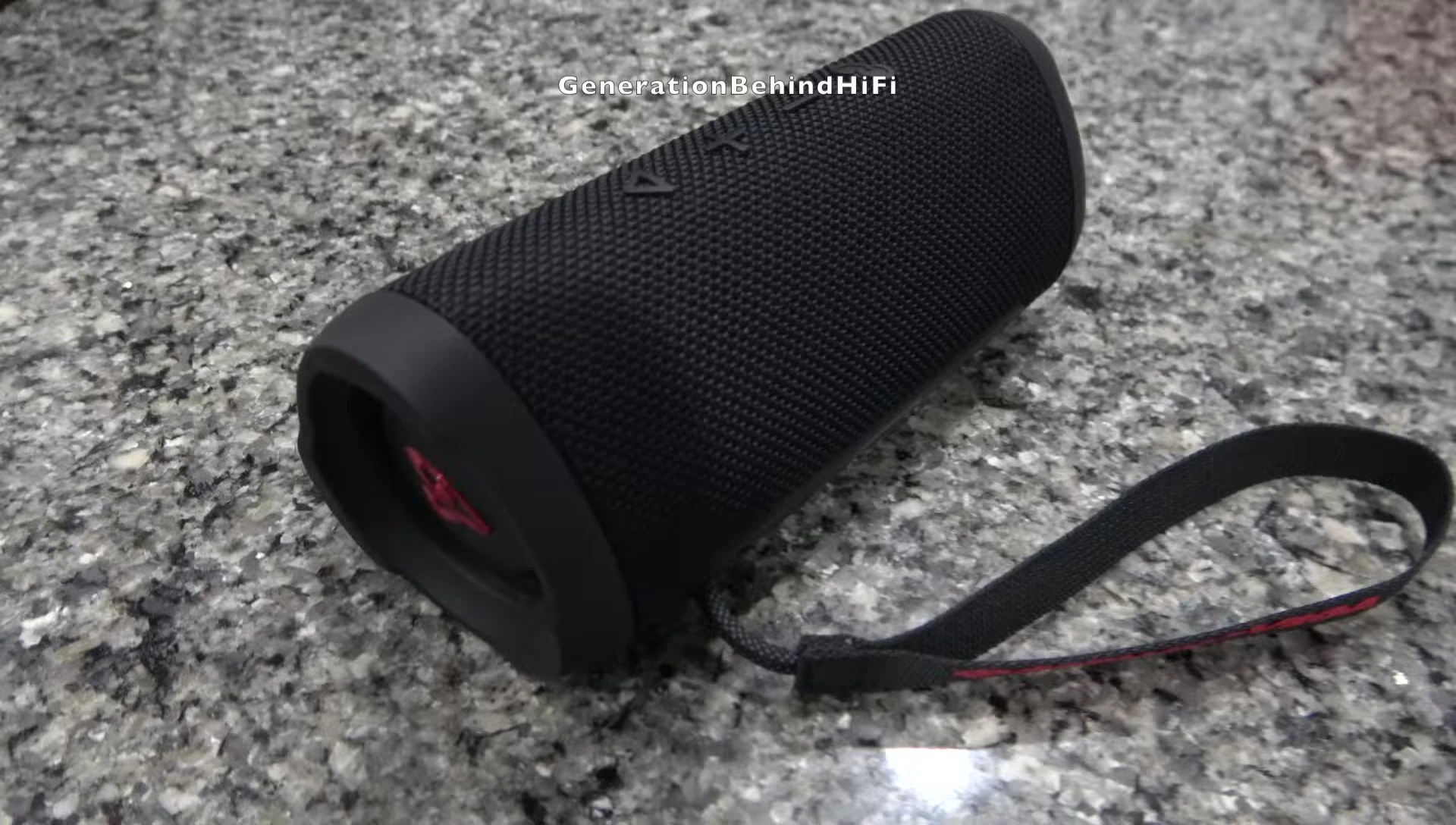 The speaker after being dropped; showing its unscathed condition