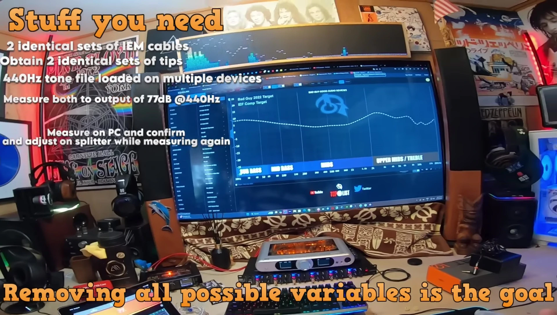 Screenshot of a dB SPL measuring app on a tablet.