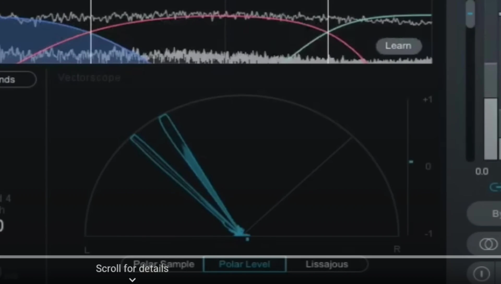 Screenshot showing the IASA seven snare track waveform.
