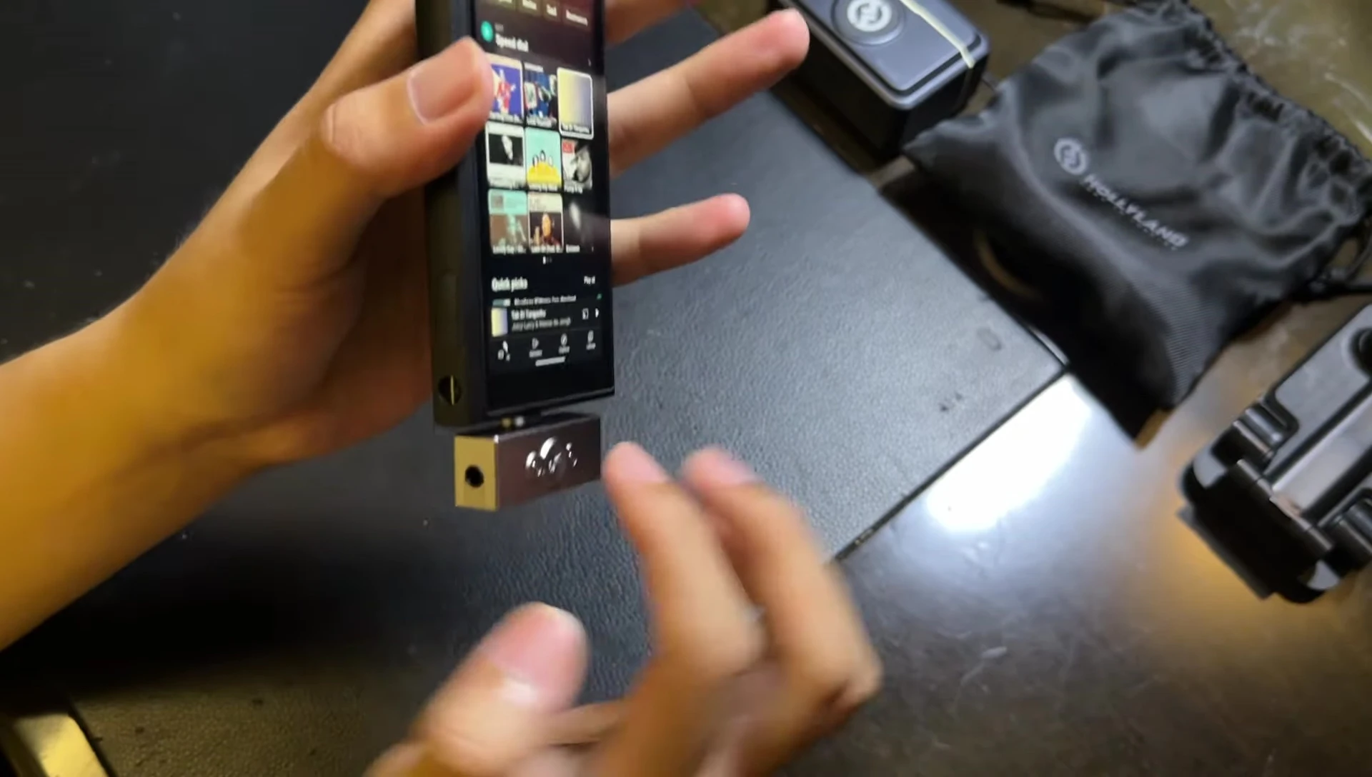 Highlighting the imperfect fit of the dongle in a USB-C port