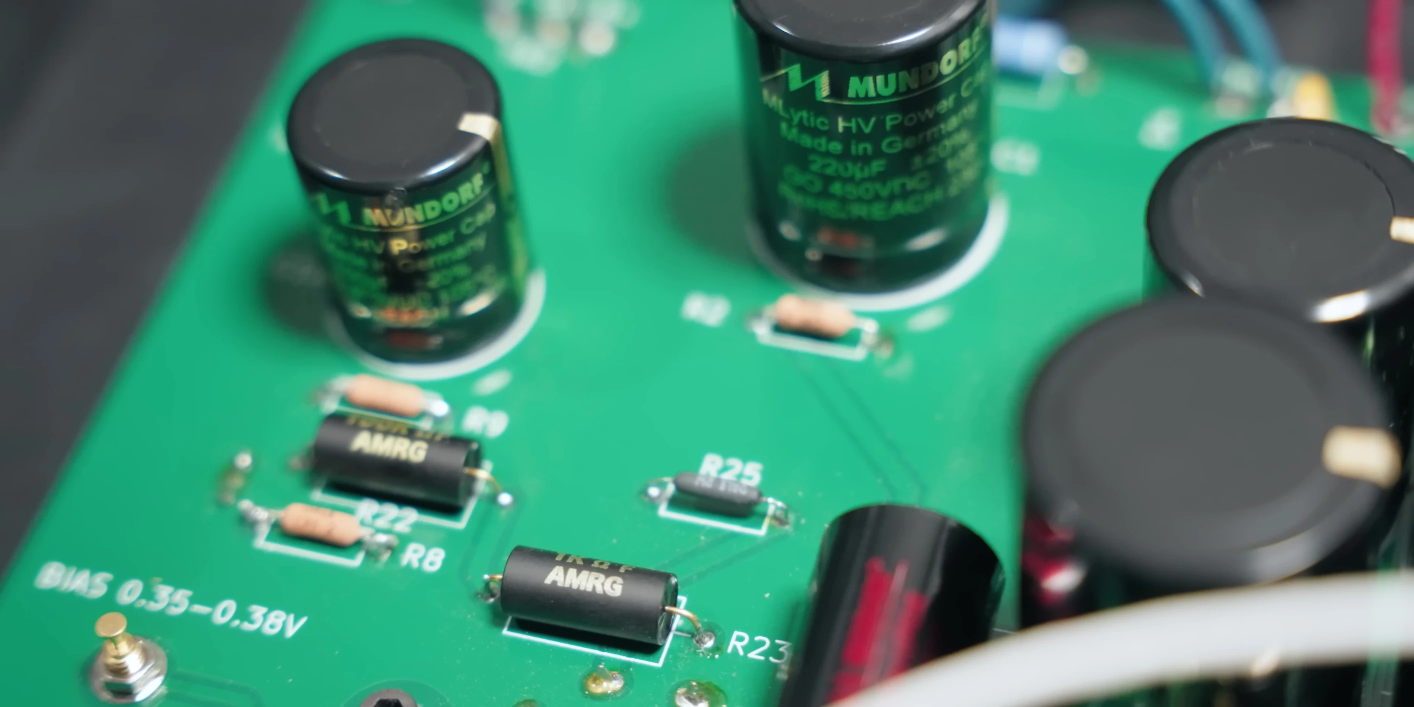 Close-up of the internal circuit board highlighting components.