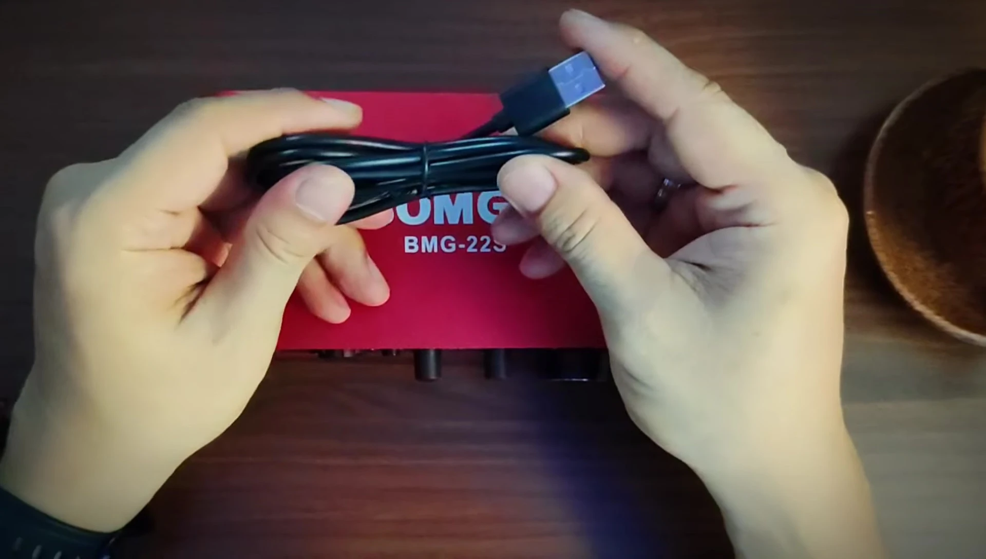USB-C cable included in the package