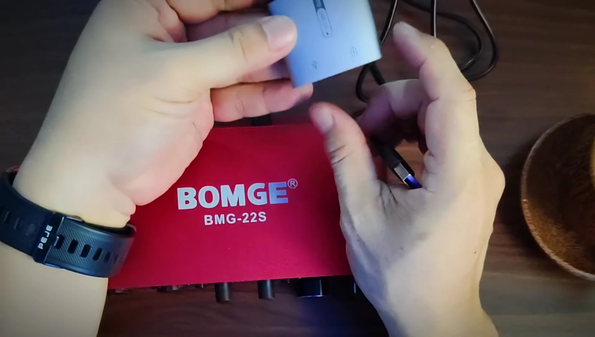 OTG adapter for connecting to a mobile phone