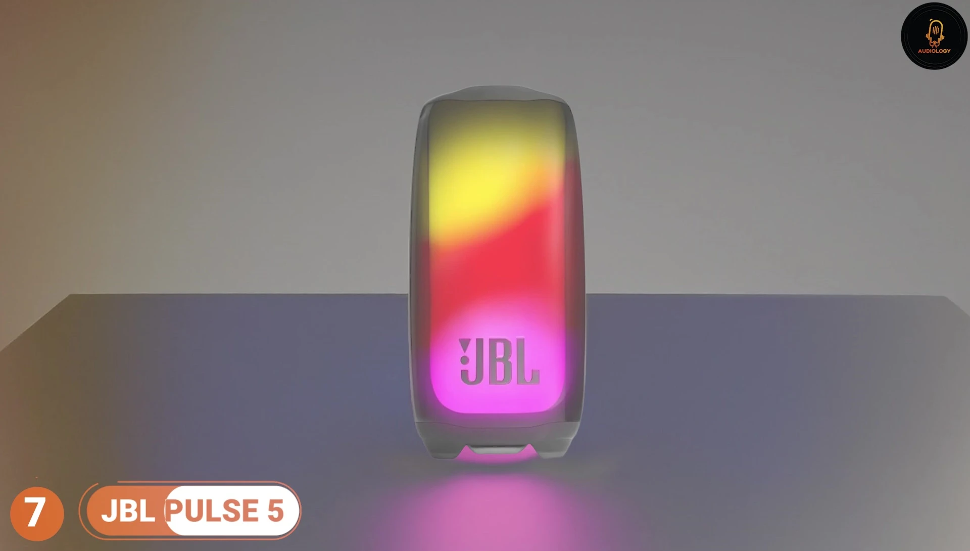 JBL Pulse 5 showcasing its light show