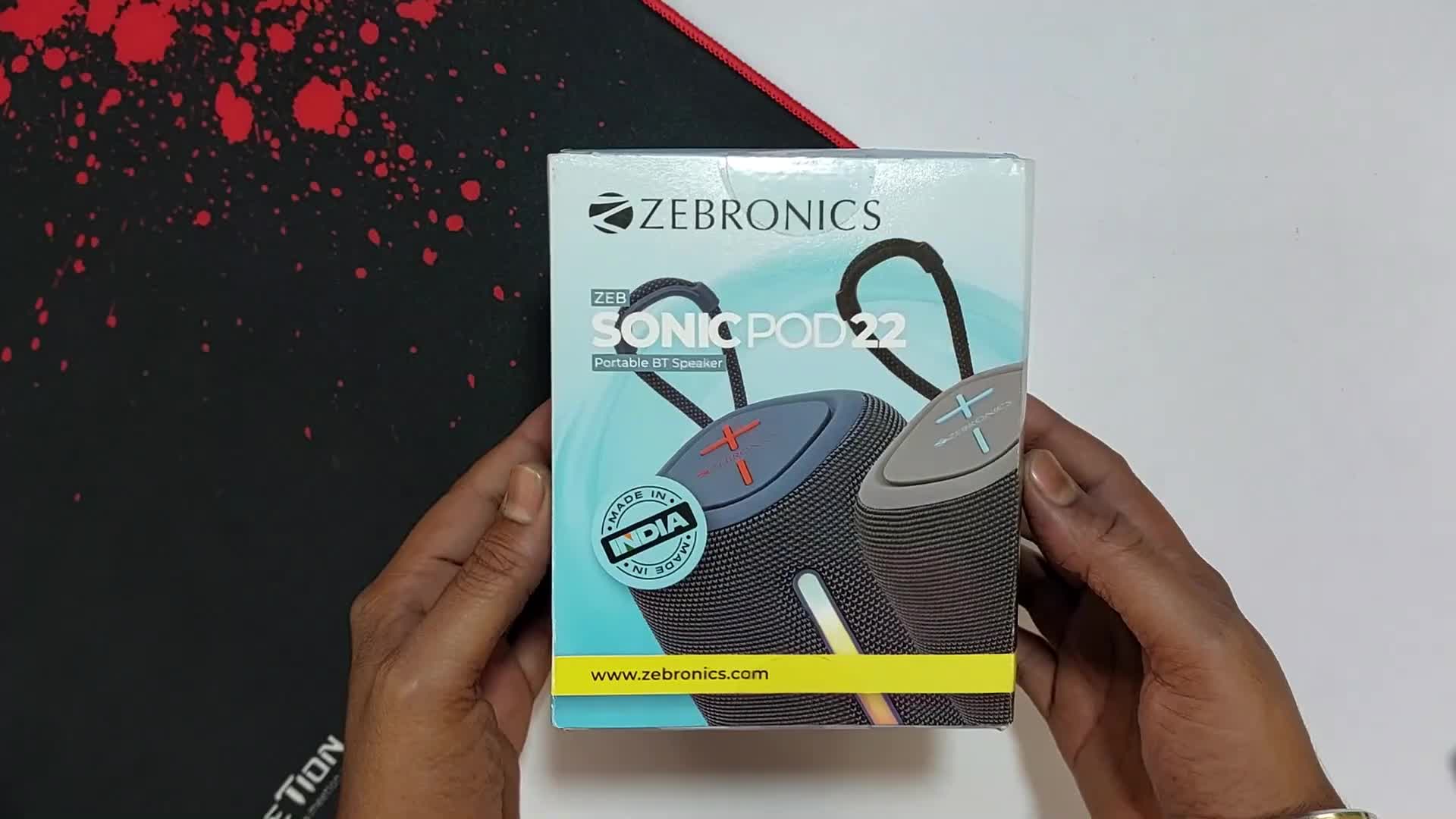 The Zebronics Sonic Pod 22 box