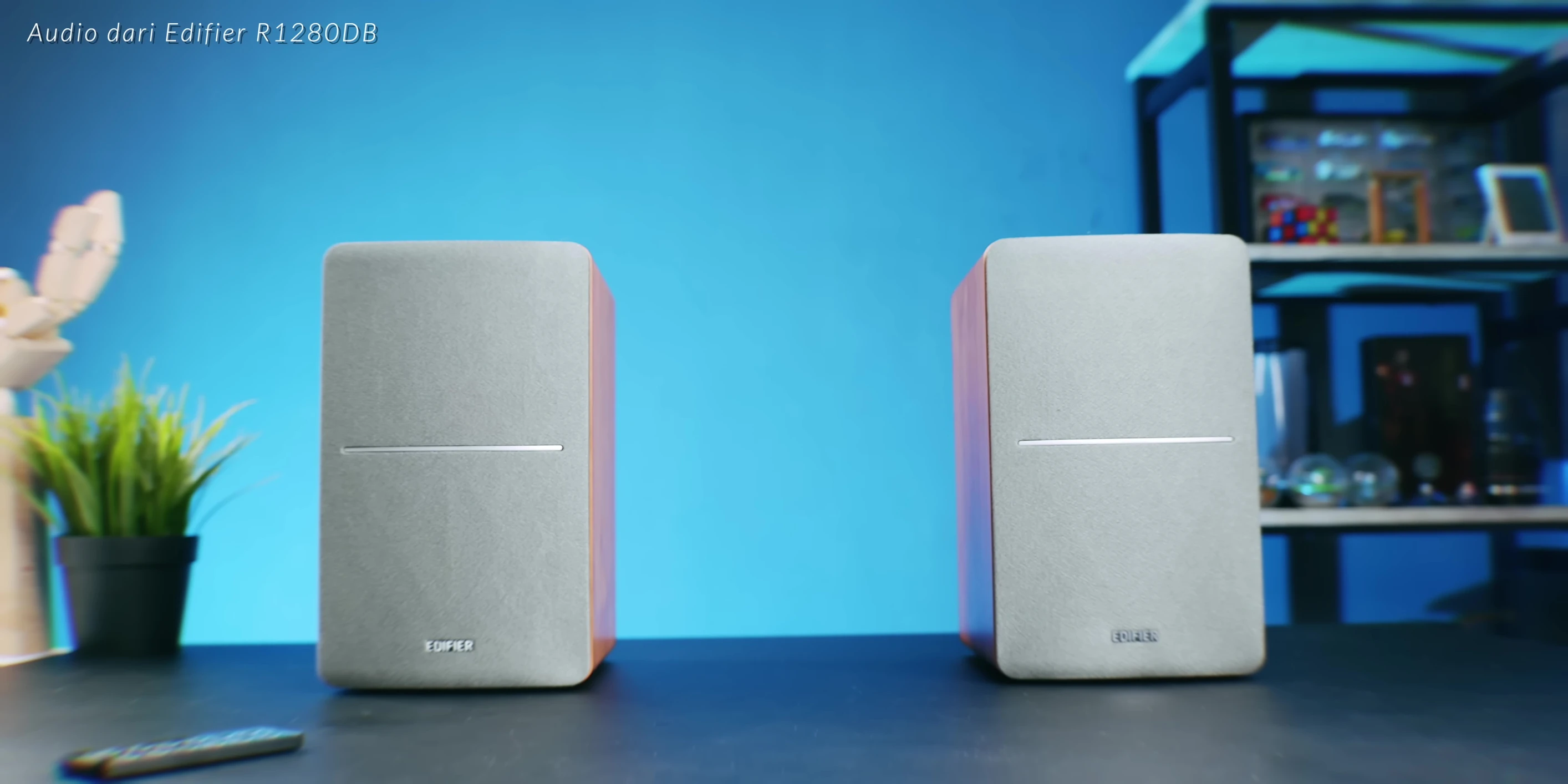 The speaker being used with a MacBook