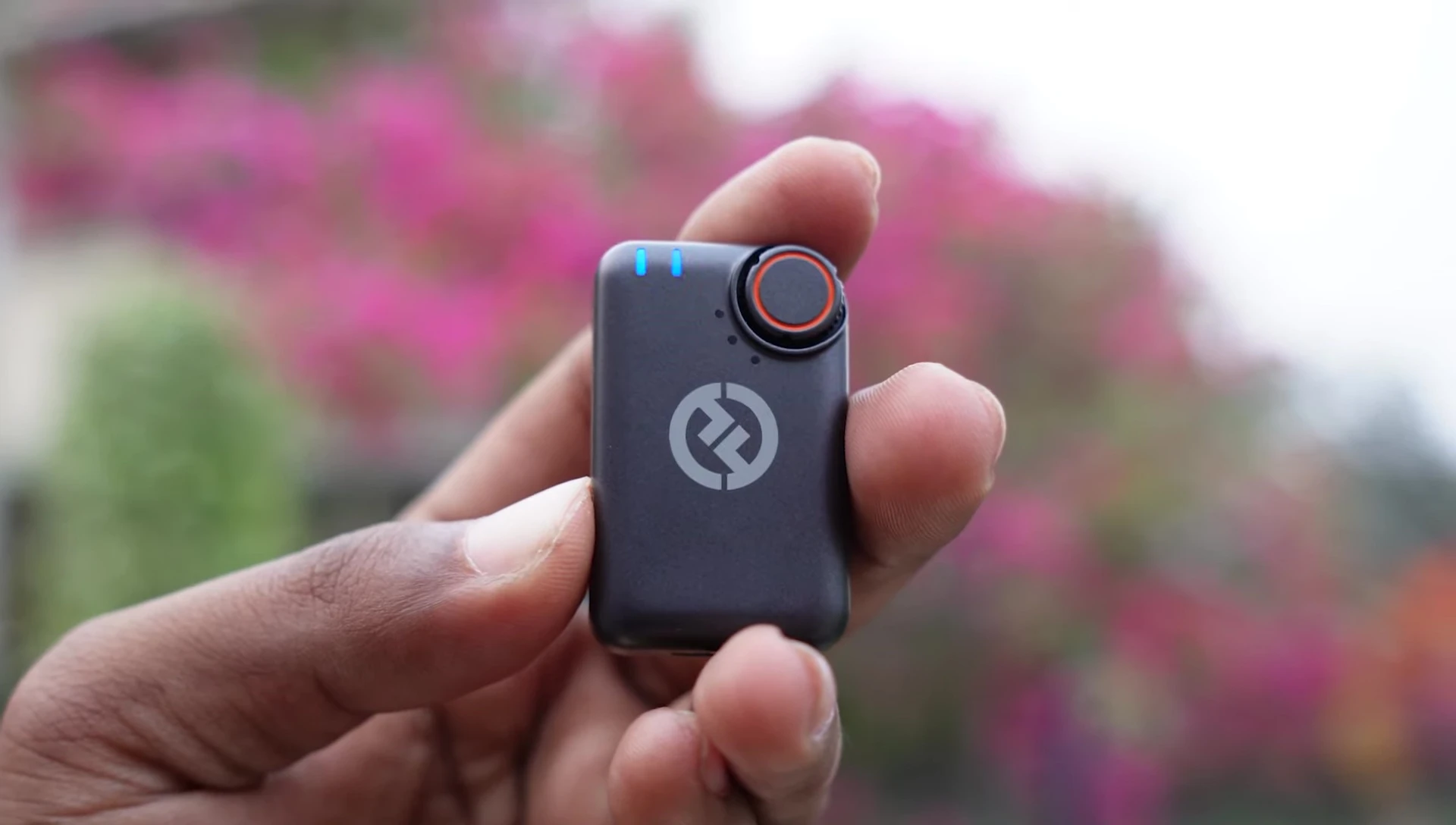 The charging case with the transmitters and receiver inside.
