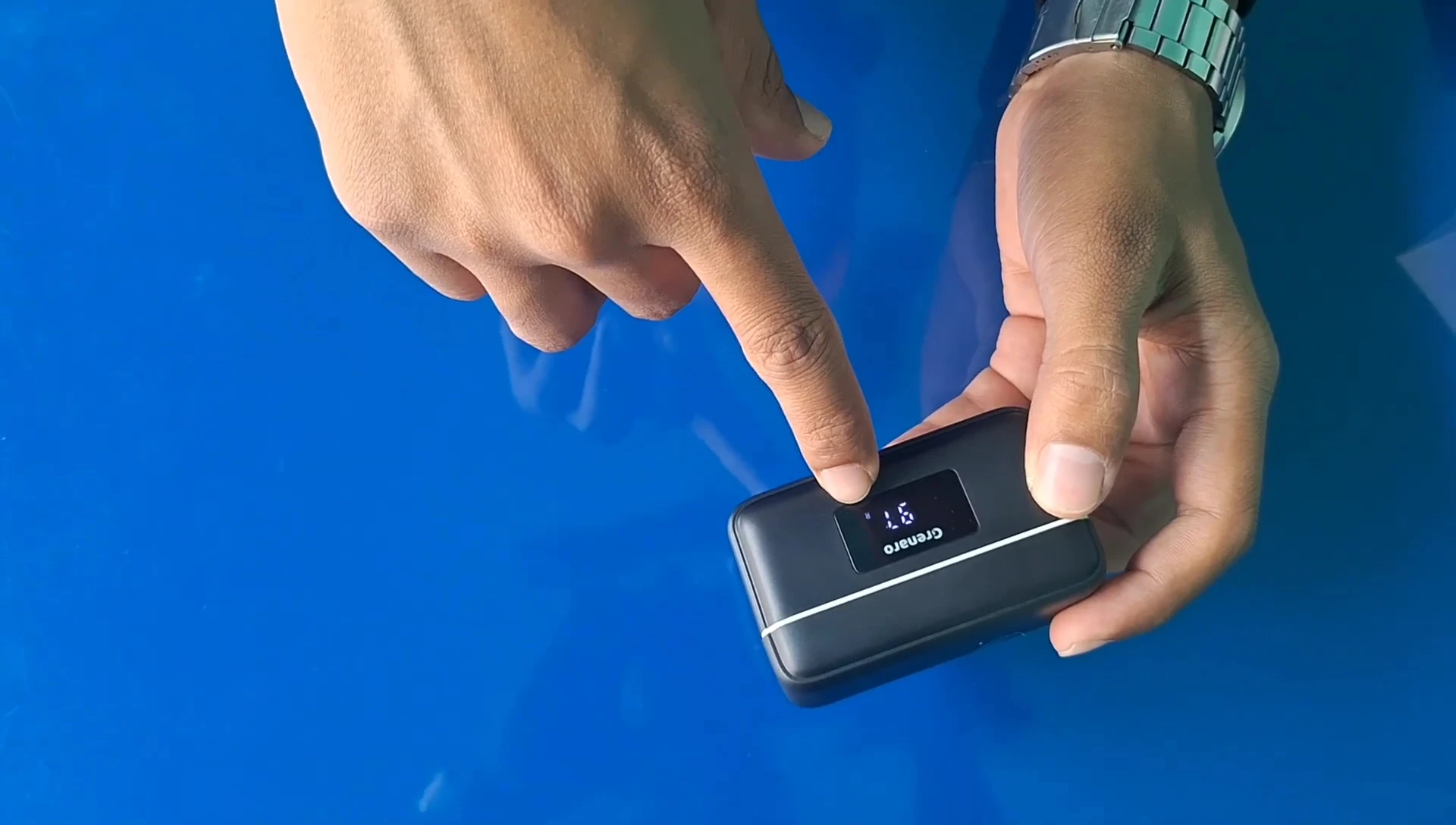 Microphones charging in the case
